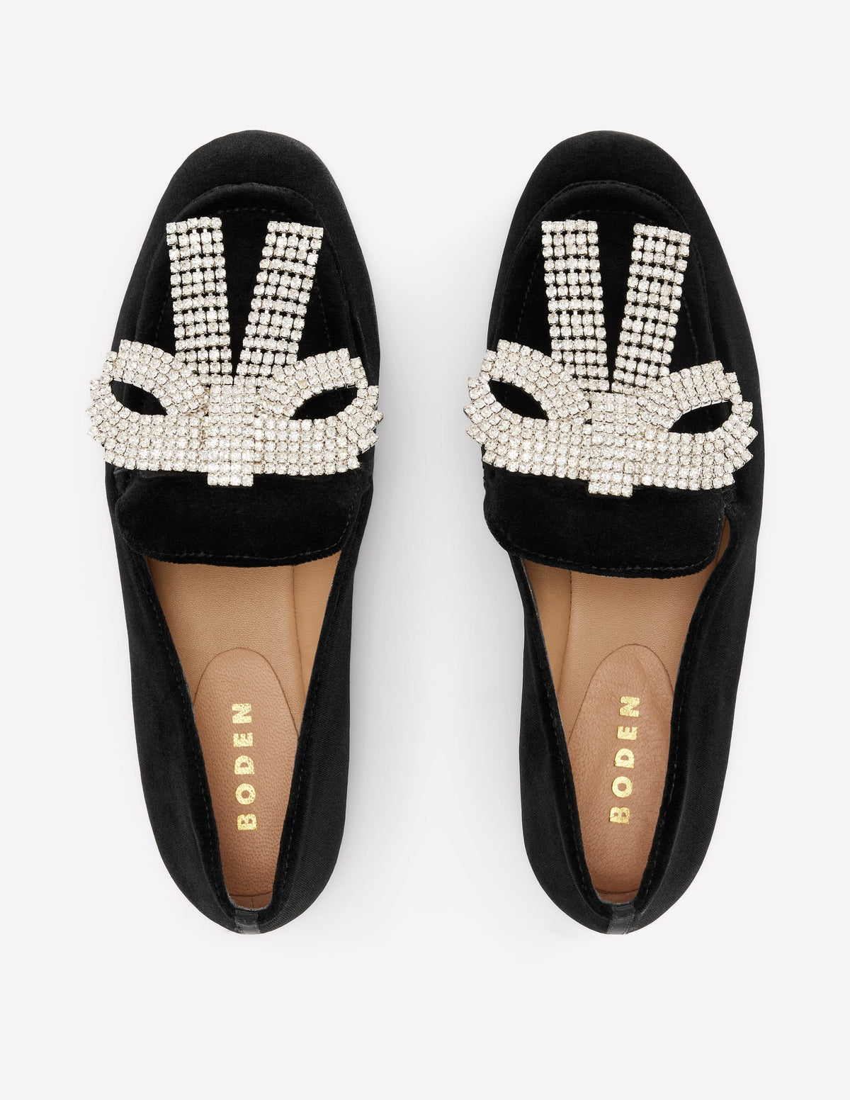 Dinah Embellished Loafers-Black, Sparkle Bows - Image 5