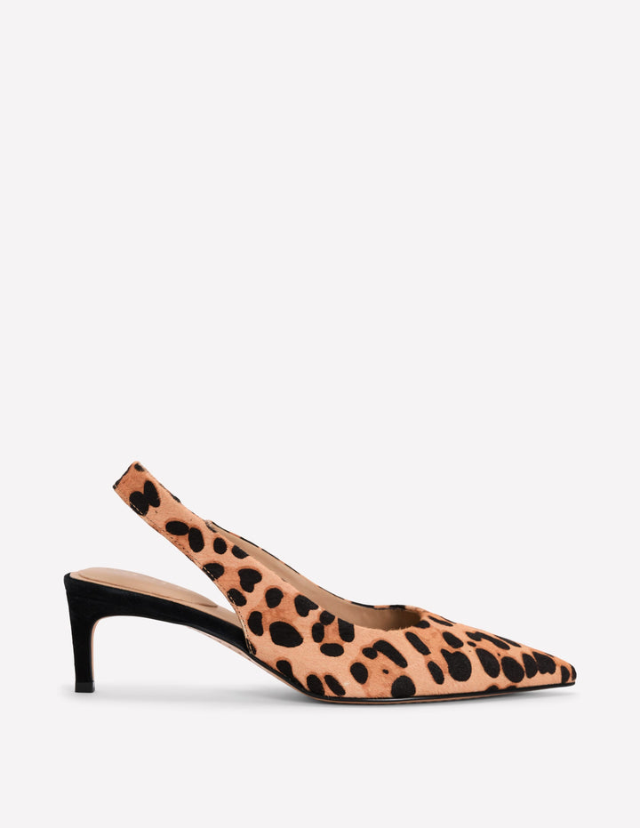 Hope Pointed Slingback Heels-Classic Leopard