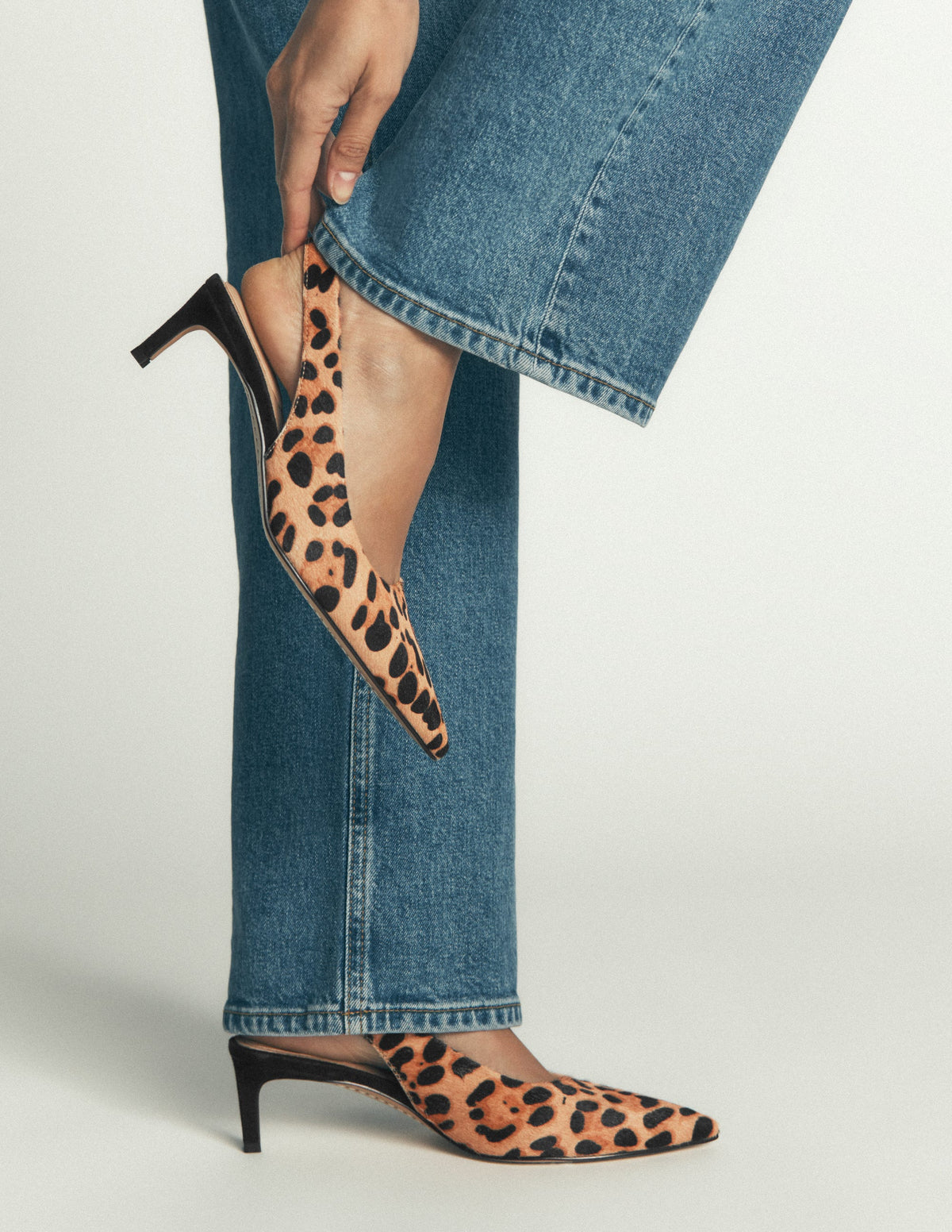 Hope Pointed Slingback Heels-Classic Leopard-2