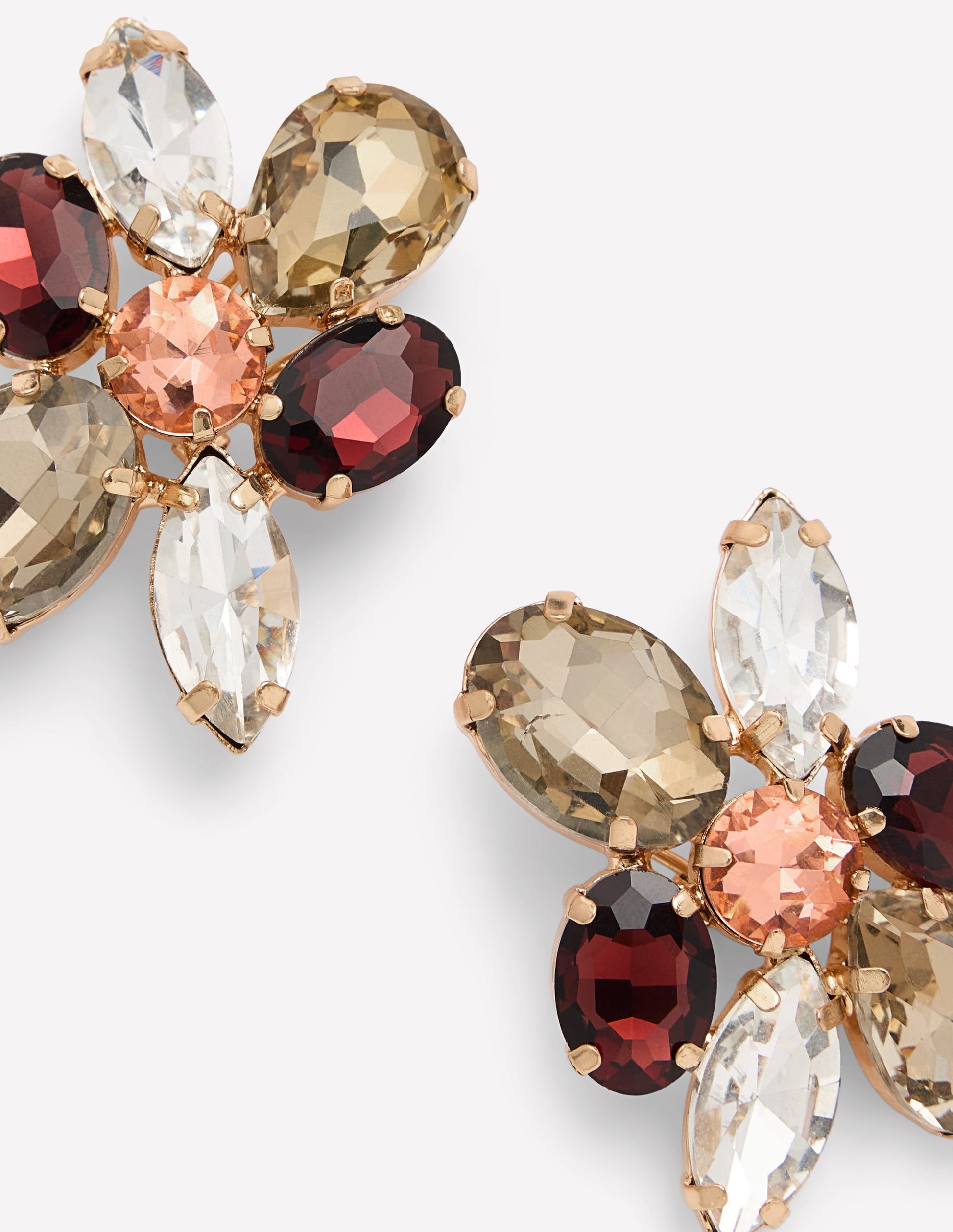 Statement Cluster Studs-Red Multi-3