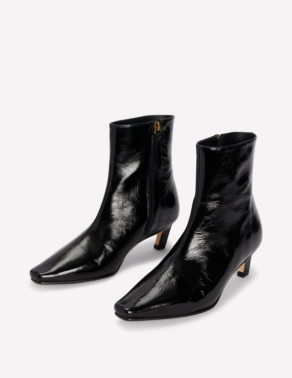 Chisel Toe Ankle Boots-Black-3