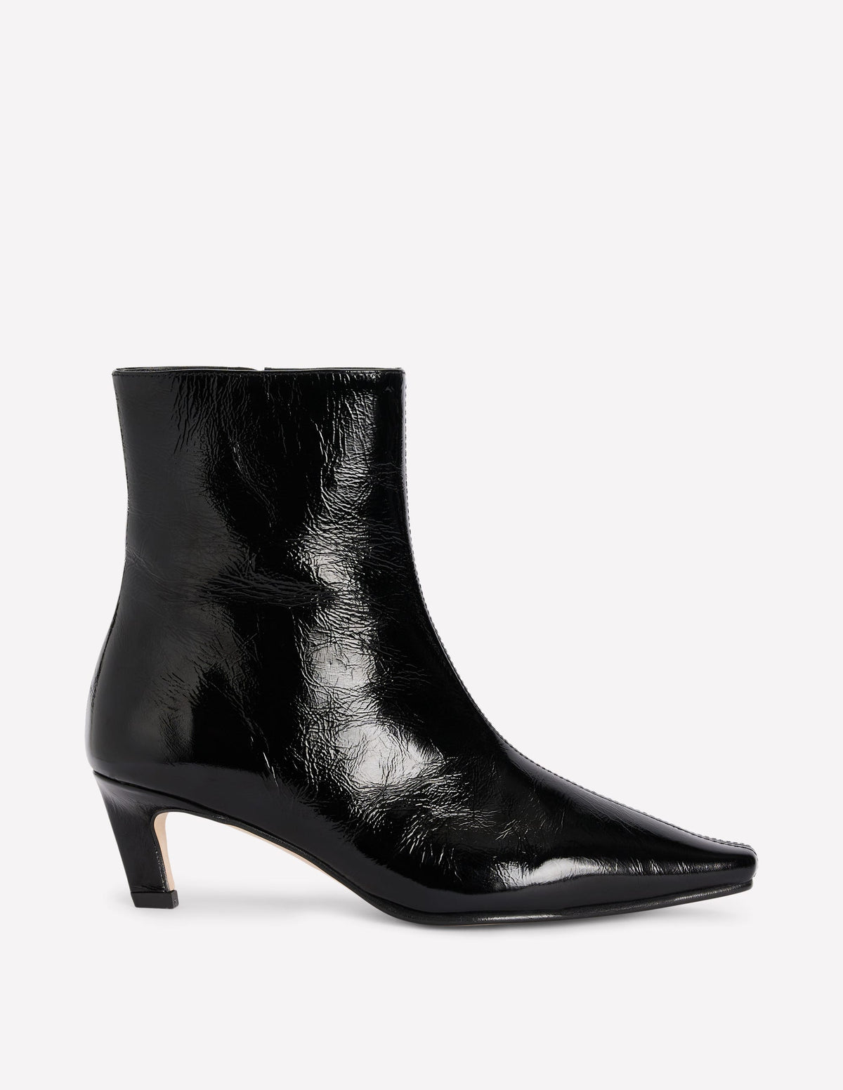 Chisel Toe Ankle Boots-Black-1