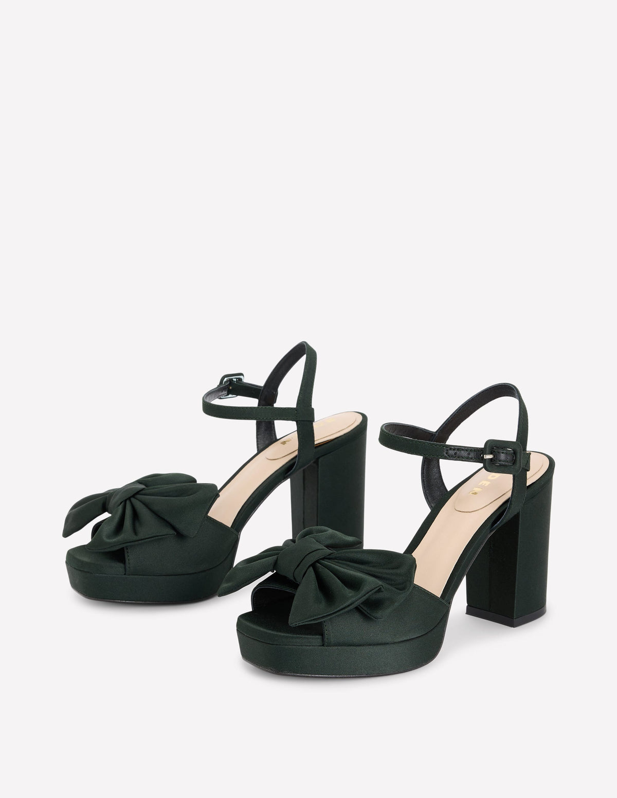 Bow Detail Platforms-Scarab Green - Image 3