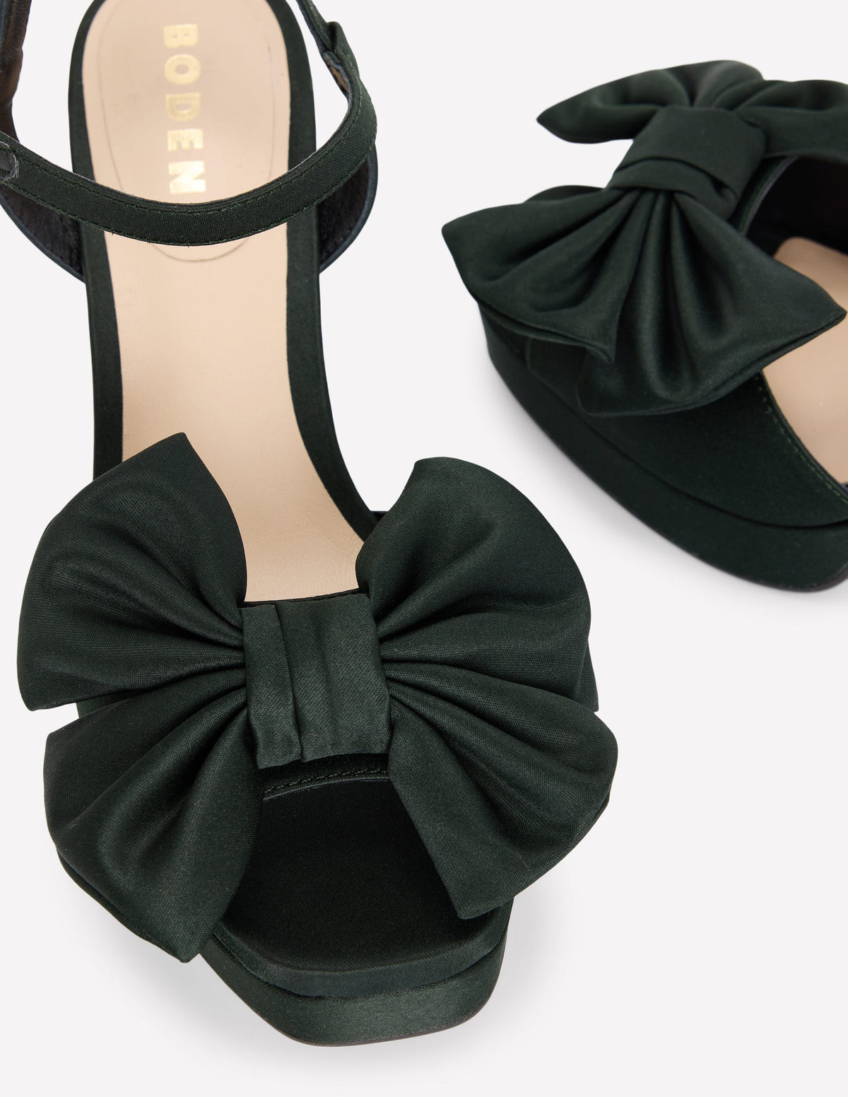Bow Detail Platforms-Scarab Green - Image 4