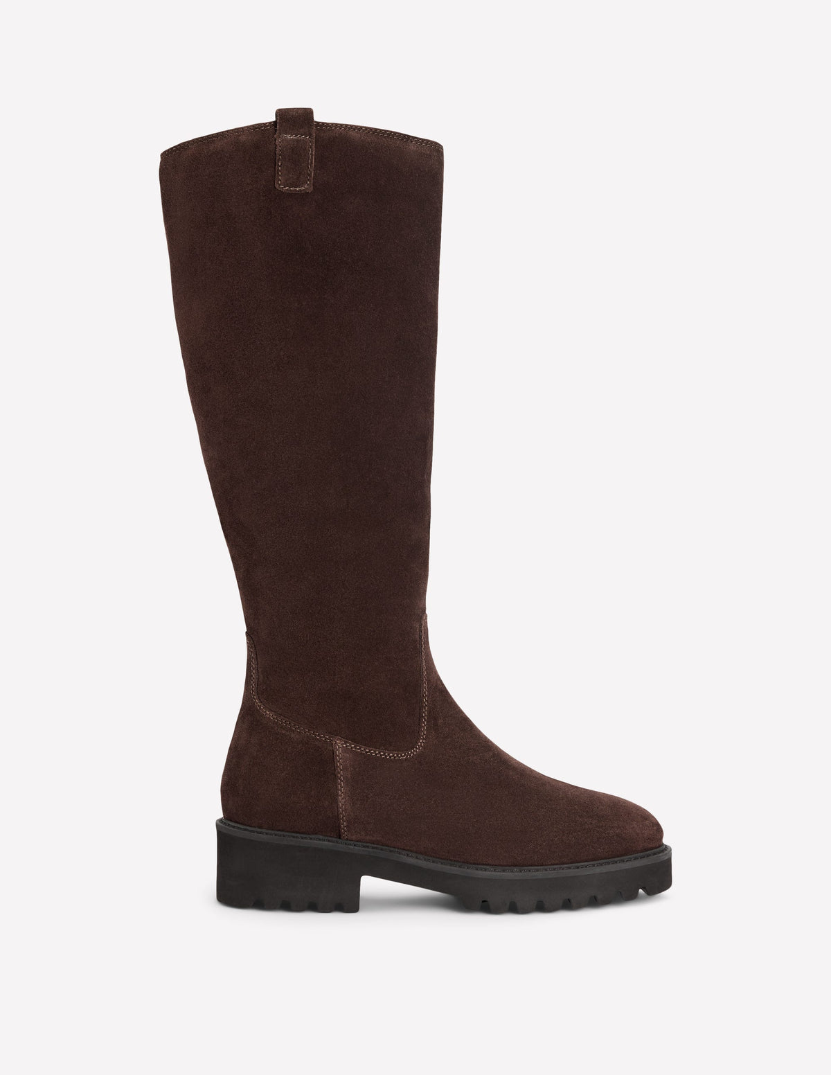 Jessie Chunky Knee Boots-Bitter Chocolate-2