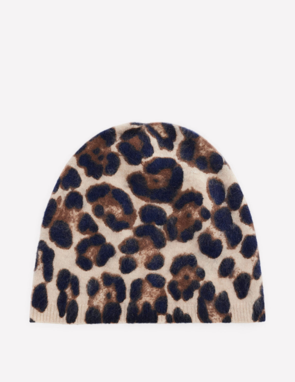 Brushed Cashmere Beanie-Leopard - Image 1