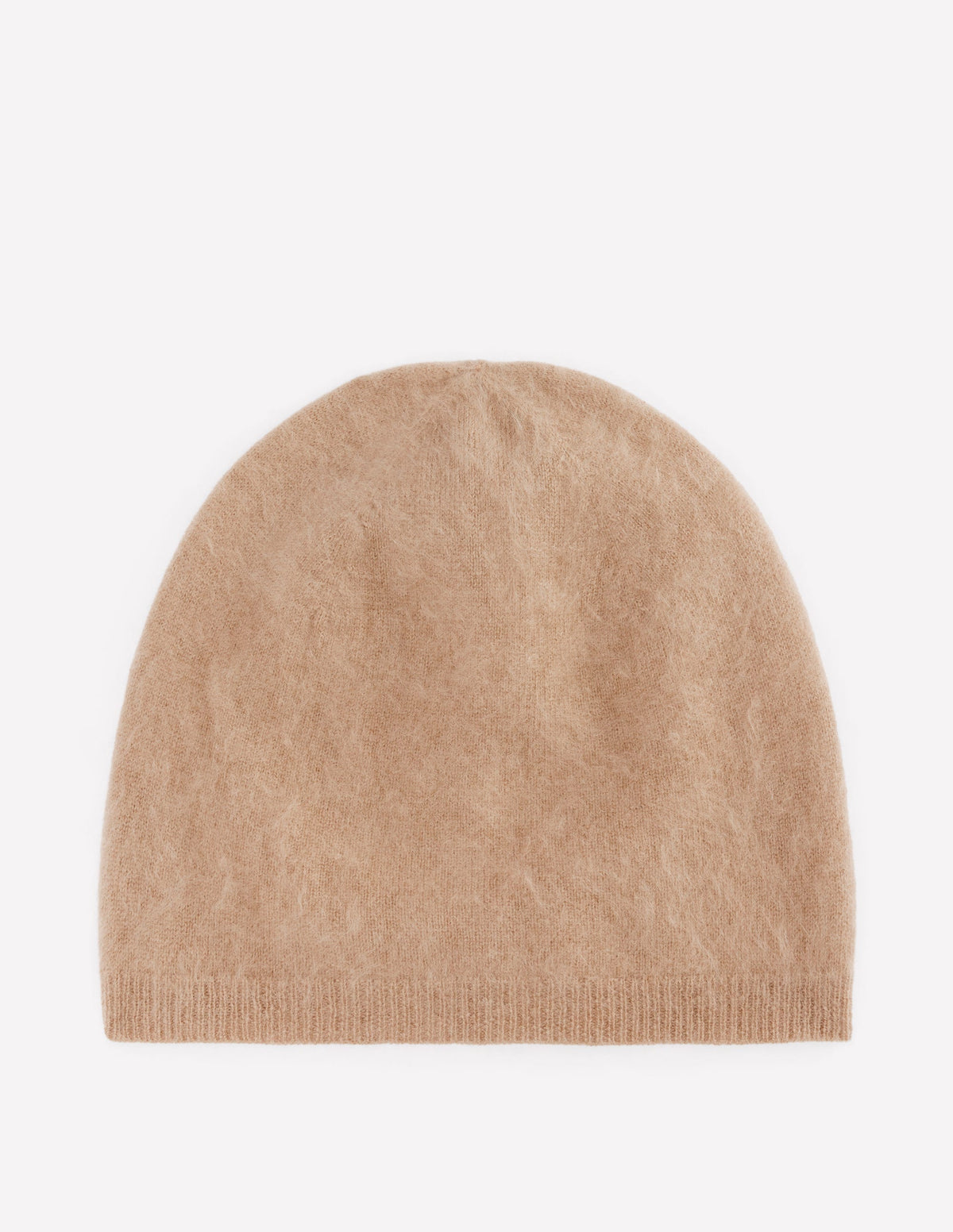 Brushed Cashmere Beanie-Camel-1