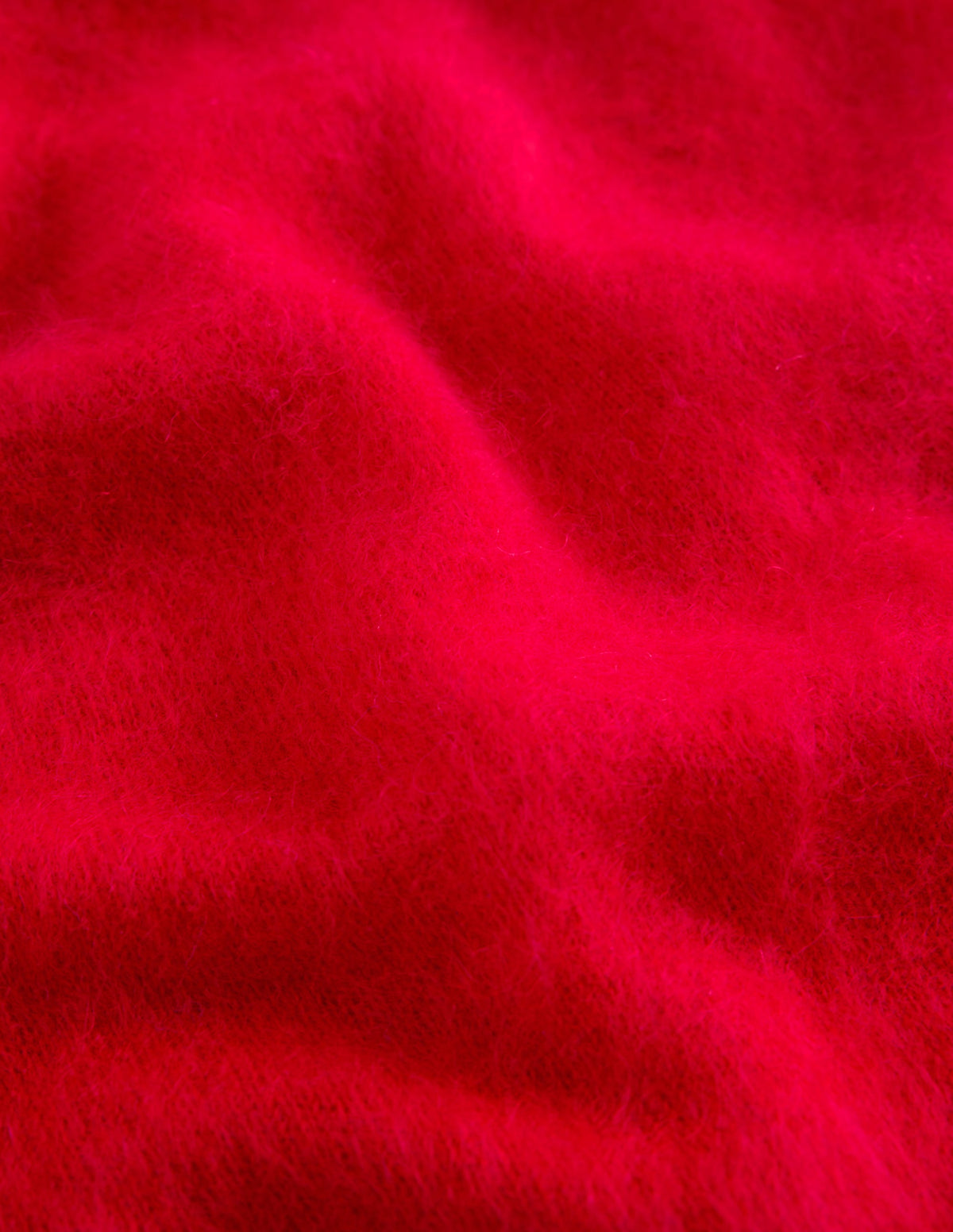 Brushed Cashmere Beanie-Poppy Red - Image 3