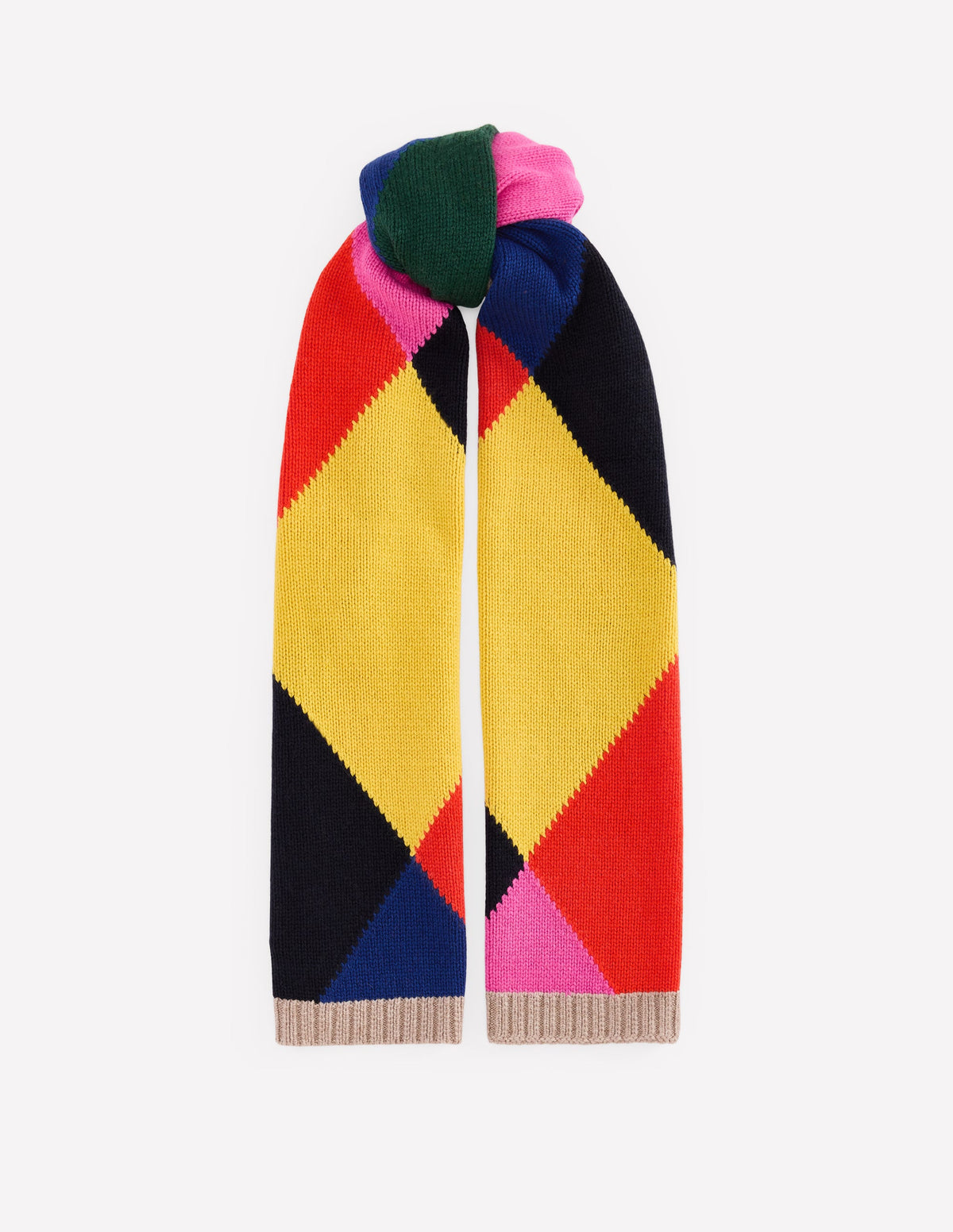 Knit Scarf-Multi Argyle - Image 1