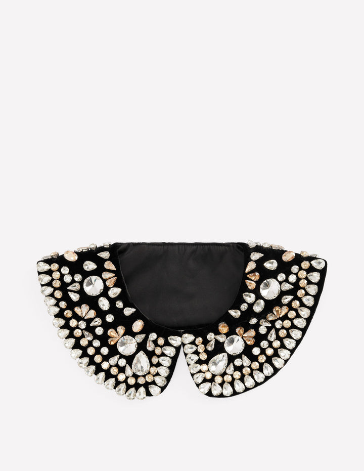 Embellished Collar-Black Sparkle
