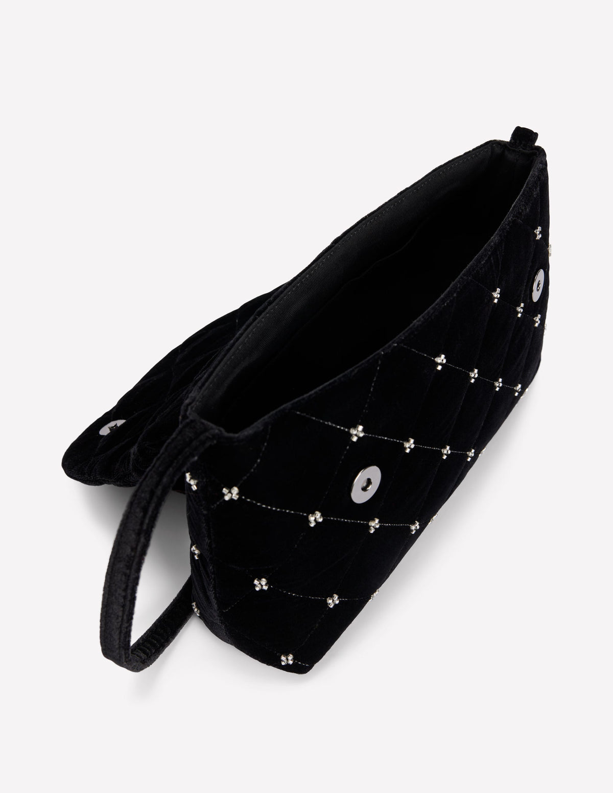 Velvet Embellished Bag-Black - Image 5