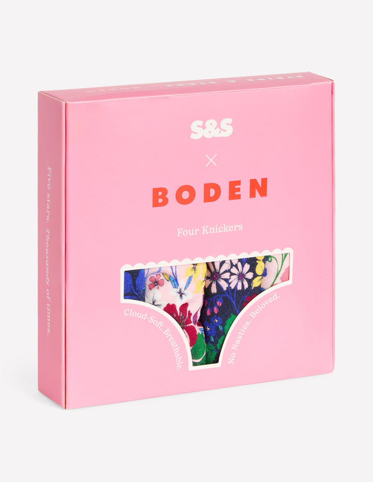 Stripe & Stare High Knickers-Mixed Florals Four Pack - Image 2