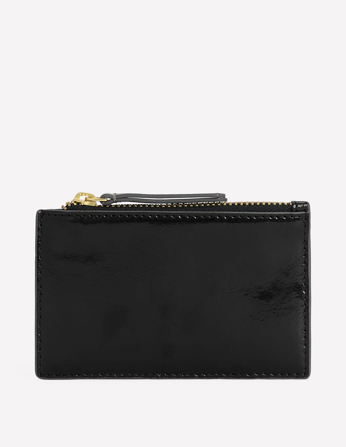 Leather Card Holder-Black Crinkle Leather-1