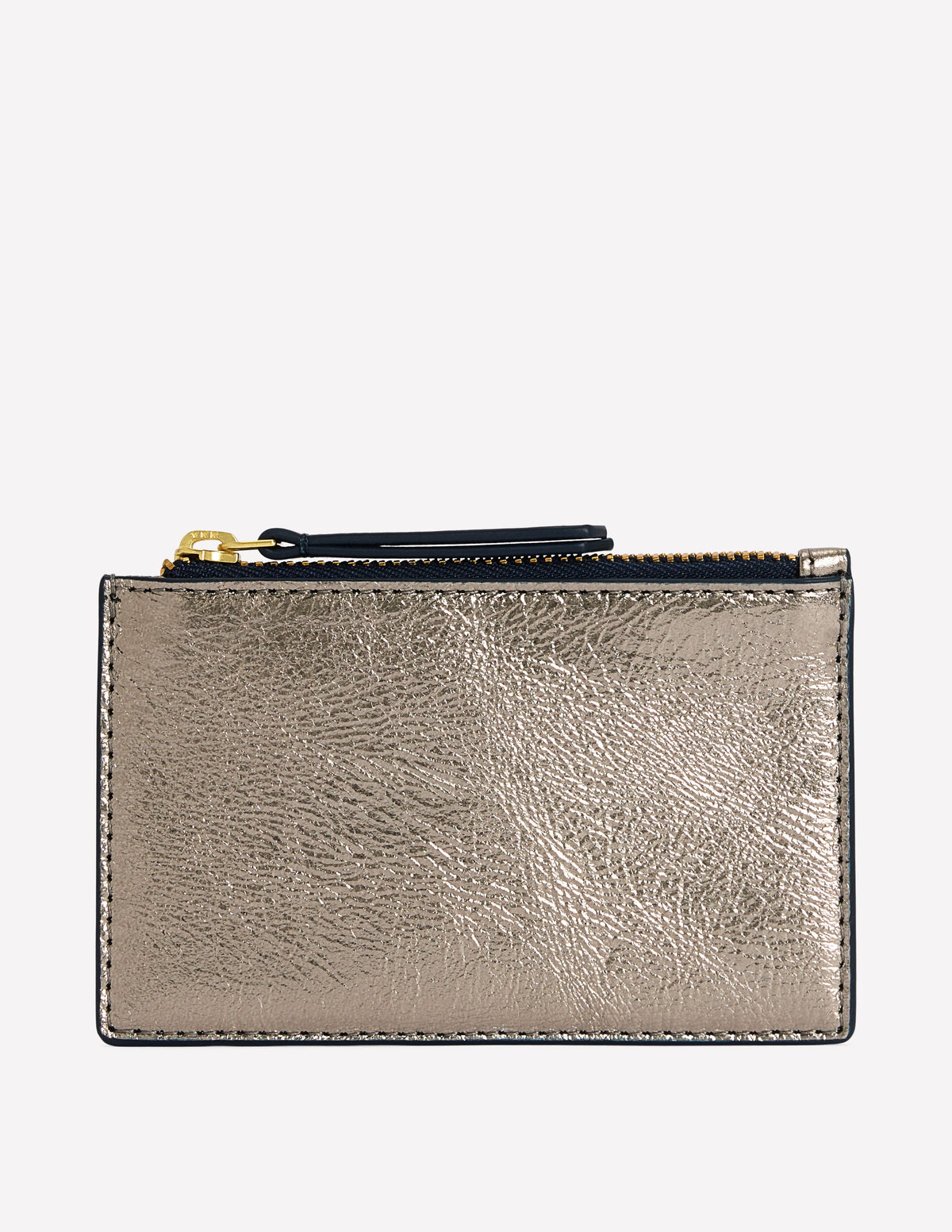 Leather Card Holder-Gold-1