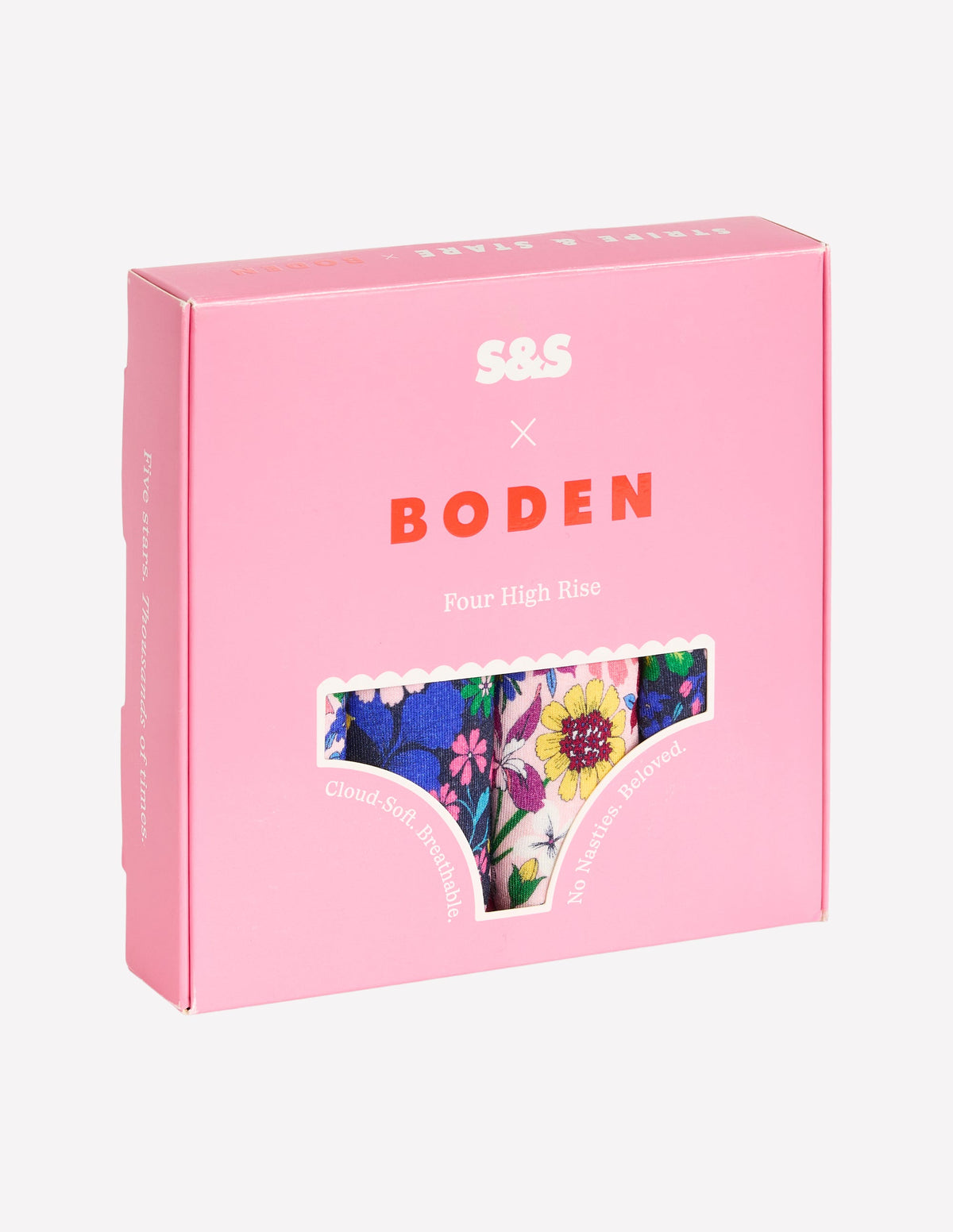 Stripe & Stare Knickers-Mixed Florals Four Pack - Image 2