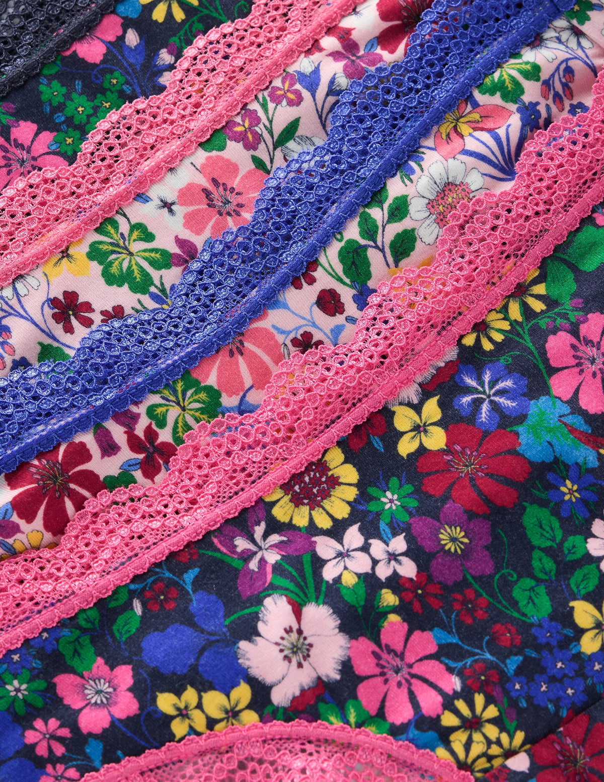 Stripe & Stare Knickers-Mixed Florals Four Pack - Image 2