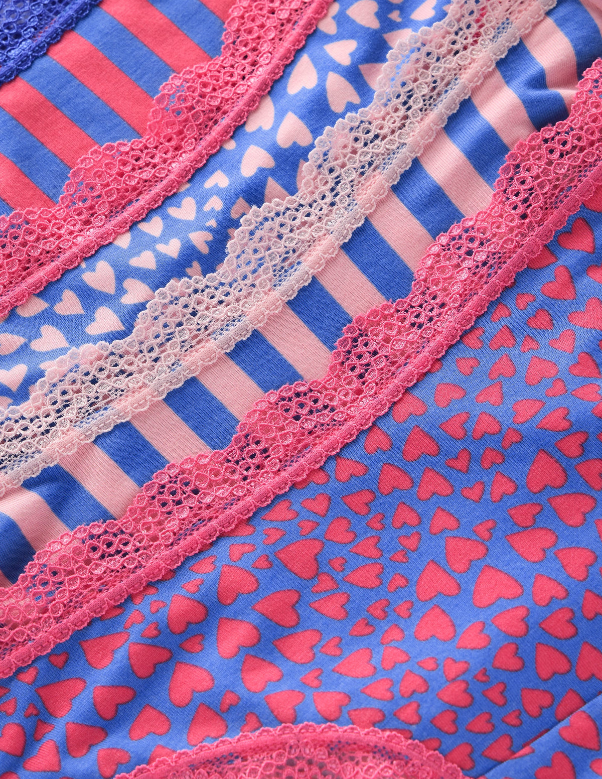 Stripe & Stare Knickers-Stripes and Hearts Four Pack - Image 3