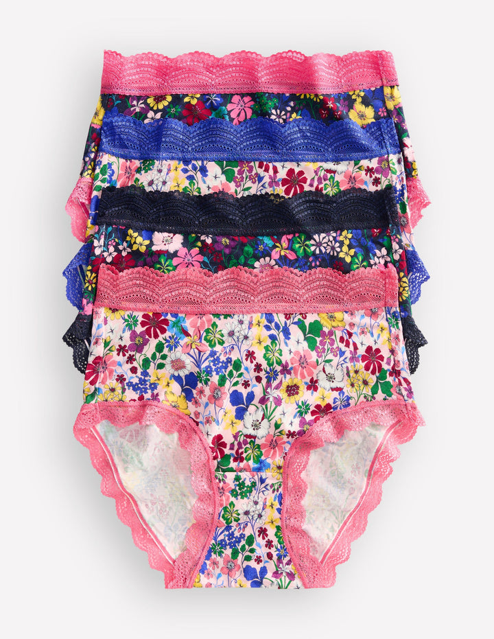 Stripe & Stare Knickers-Stripes and Hearts Four Pack