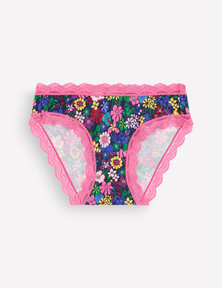 Stripe & Stare Single Knickers-Floral