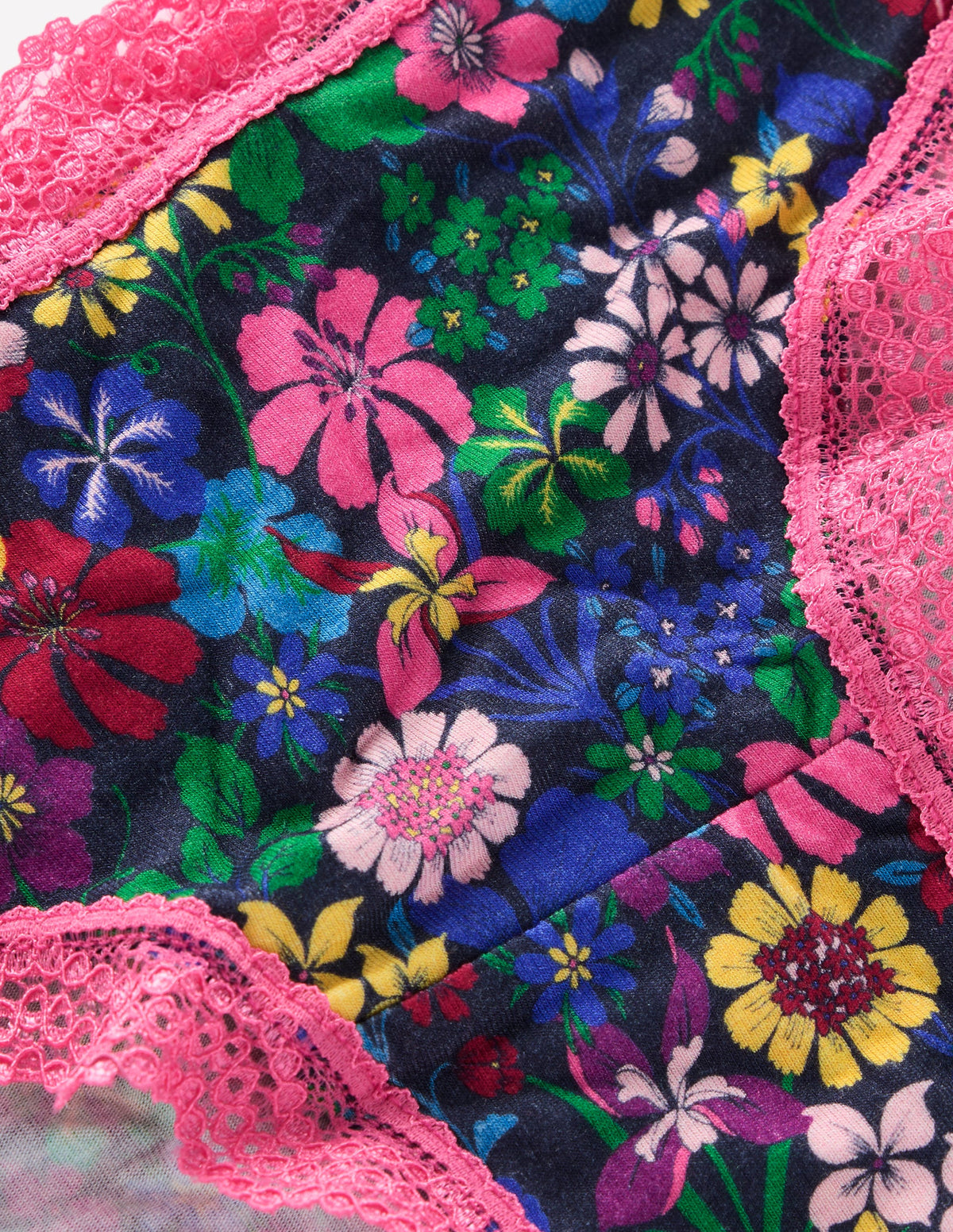 Stripe & Stare Single Knickers-Floral - Image 2