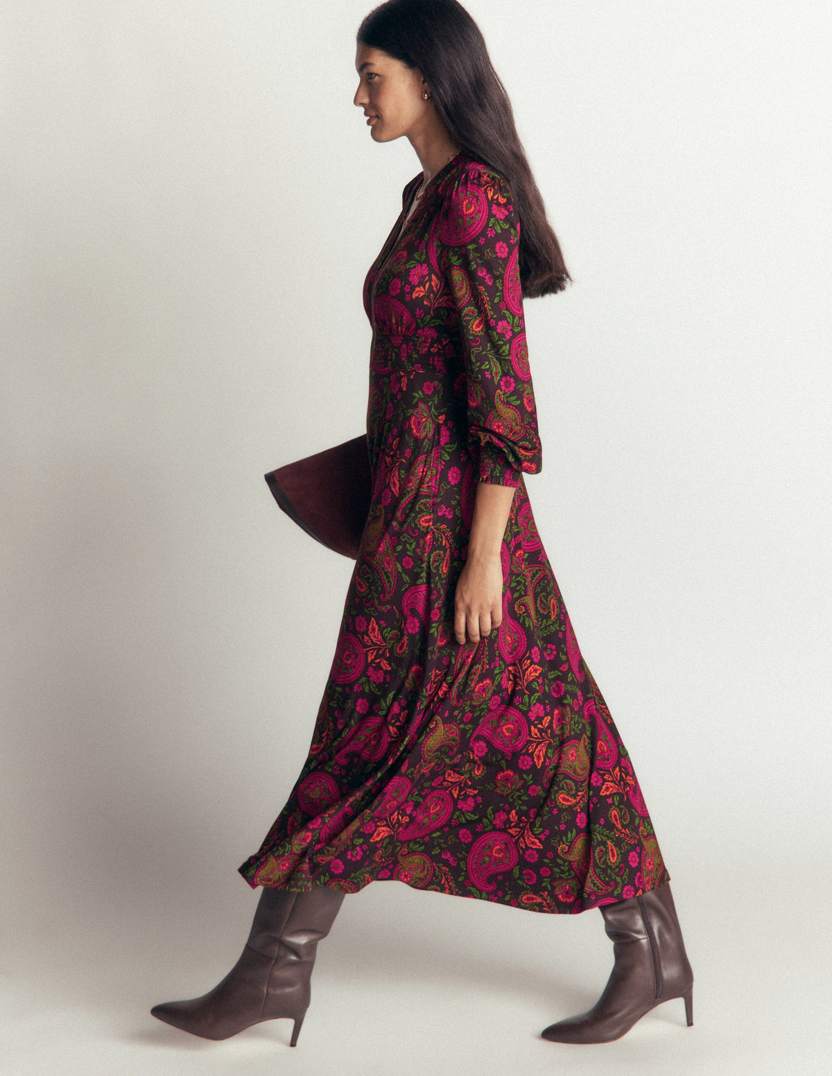 Georgia Jersey Midi Dress-Multi, Bohemia Charm - Image 5