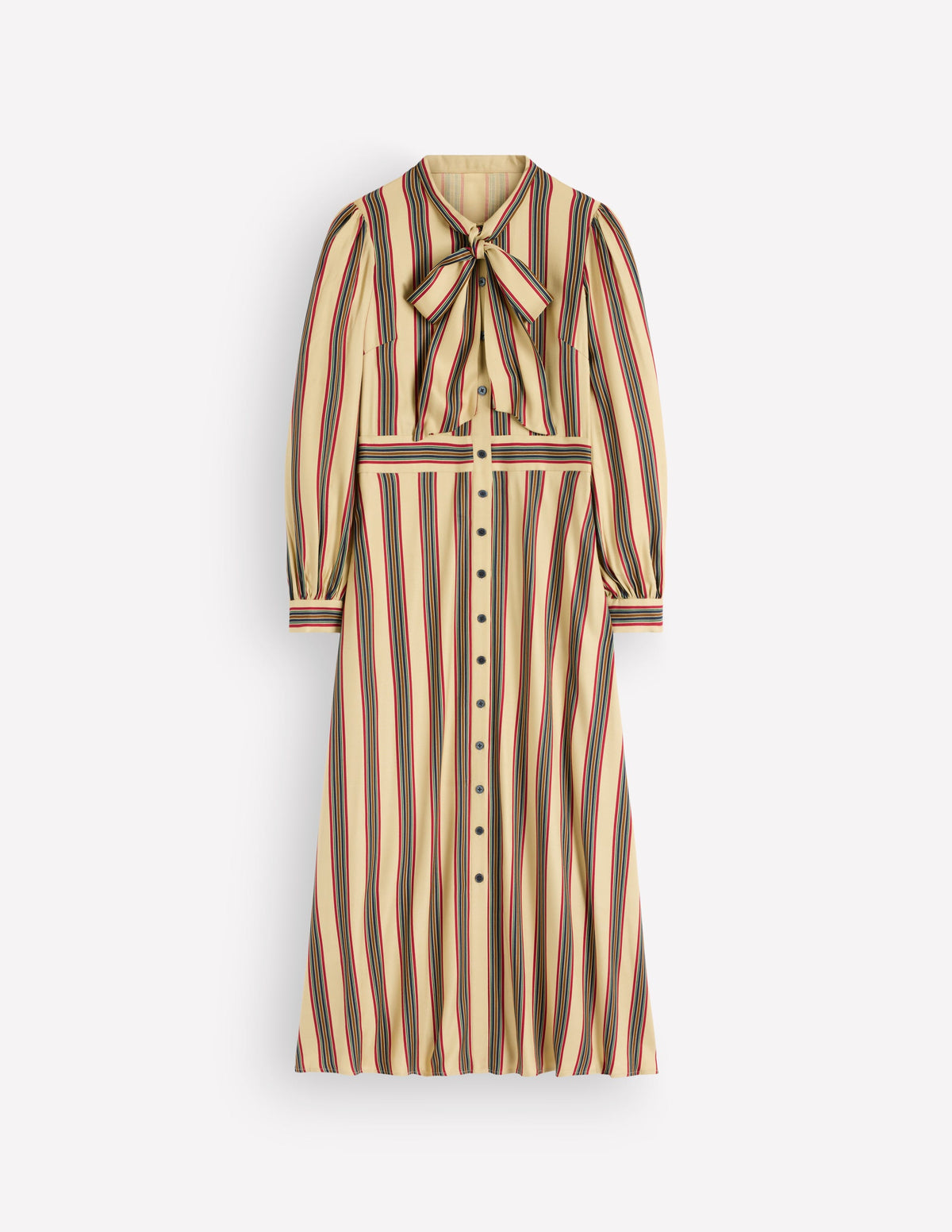 Bow Detail Shirt Dress-Multi, Collegic Stripe - Image 7