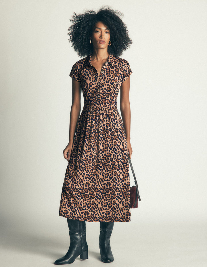 Fae Jersey Shirt Dress