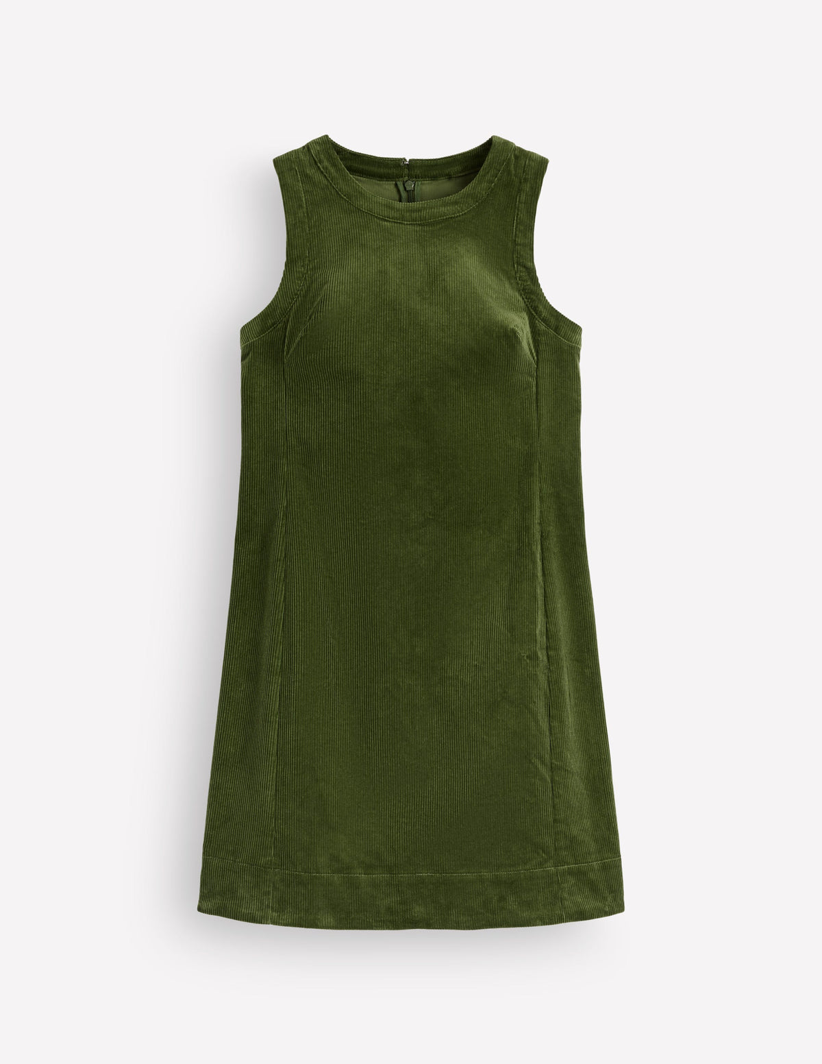 Lou Cord Shift Dress-Forest Green-6