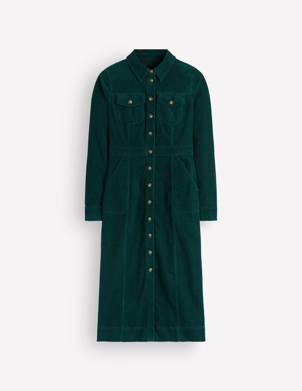 Fleur Cord Midi Dress-Midnight Teal-6