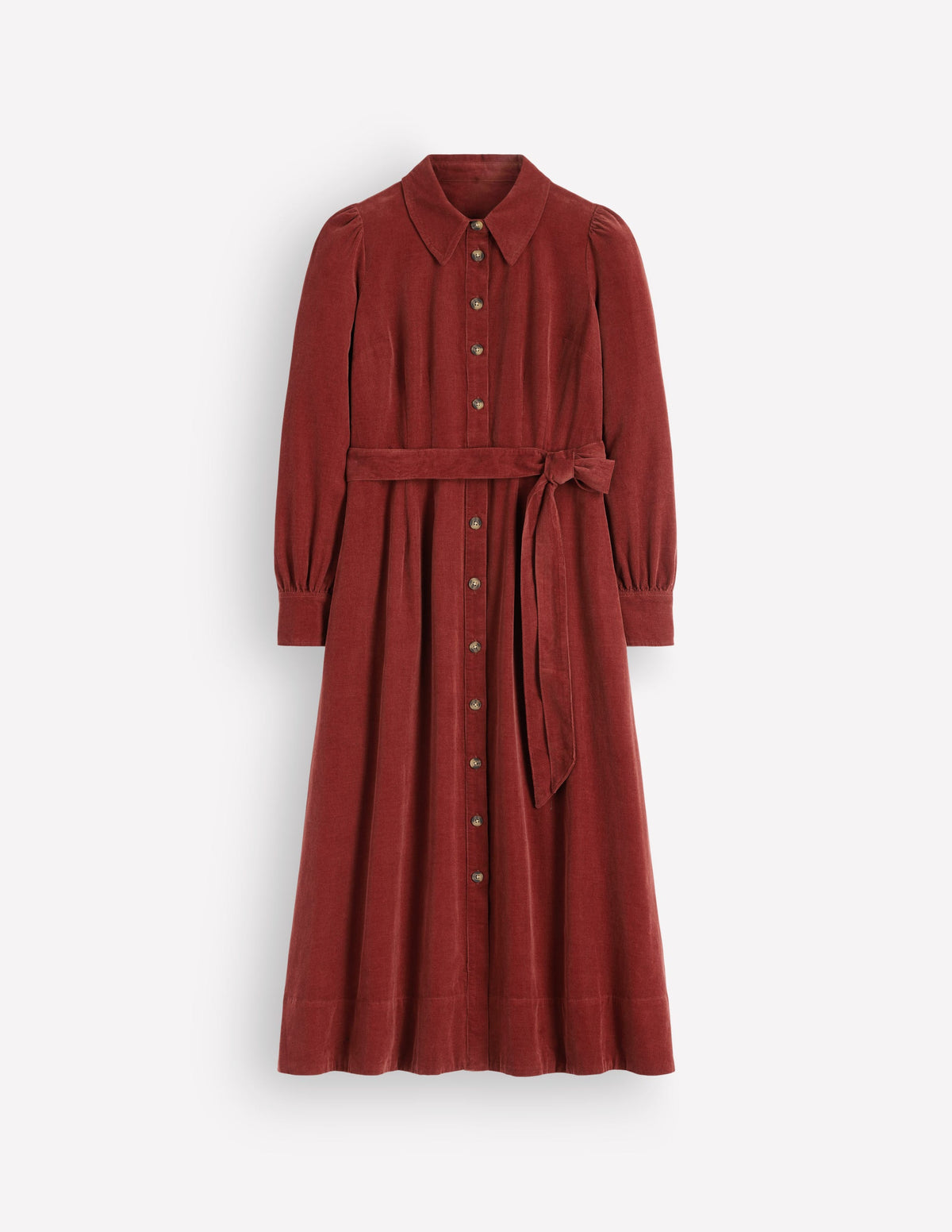 Maeve Cord Midi Shirt Dress-Spiced Apple - Image 5