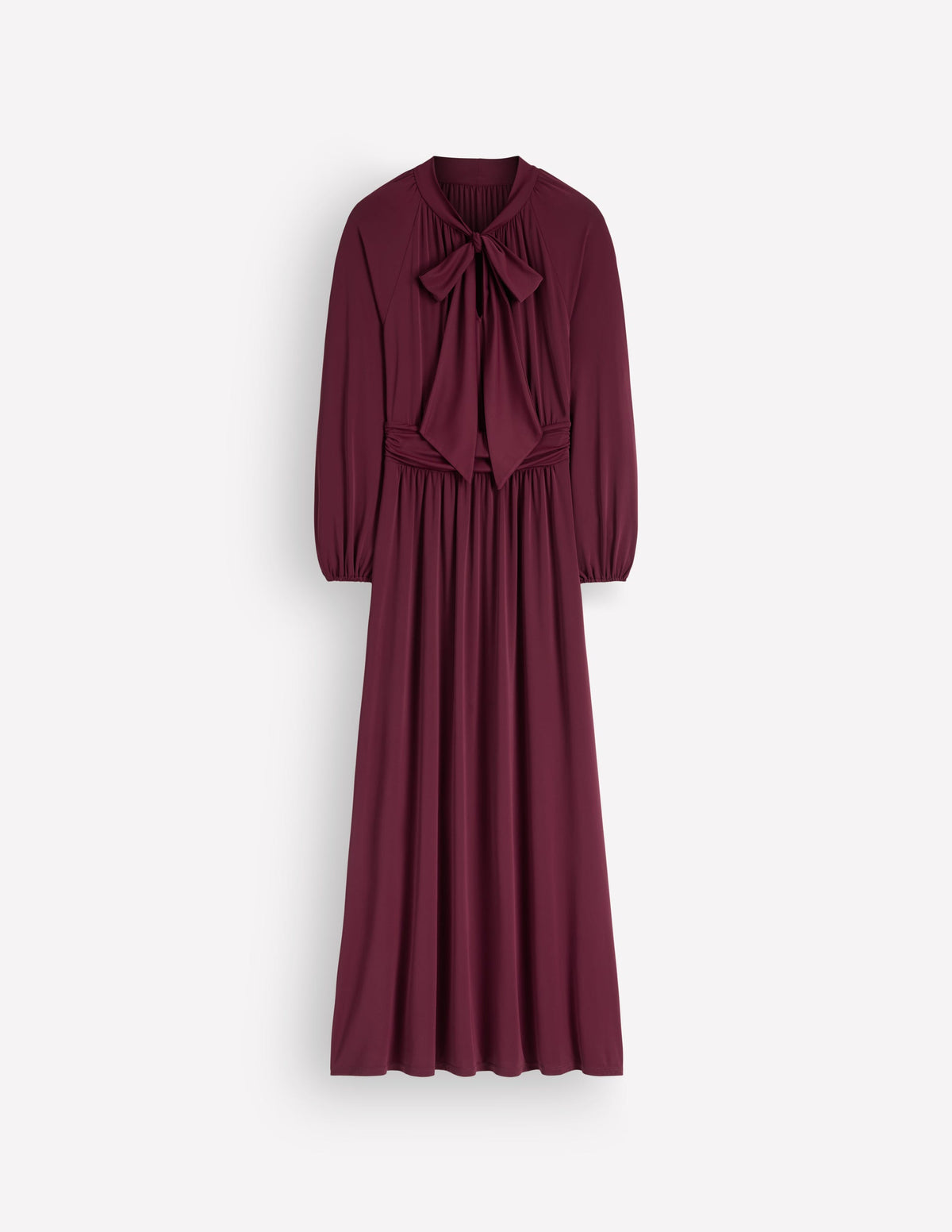 Pussybow Jersey Maxi Dress-Deep Wisteria-5