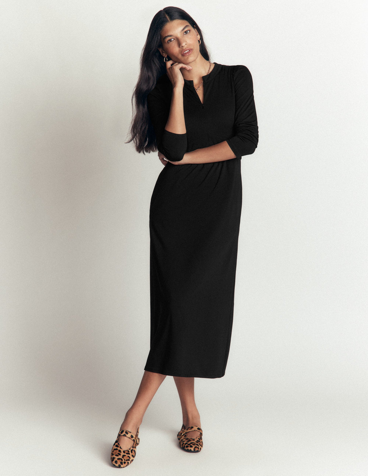 black jersey dress uk Hope Zip Detail - mini black summer dress