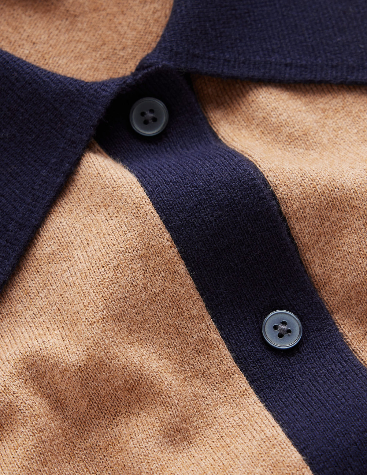 Jessica Knitted Shirt Dress-Fall Leaf/ Evening Blue - Image 6