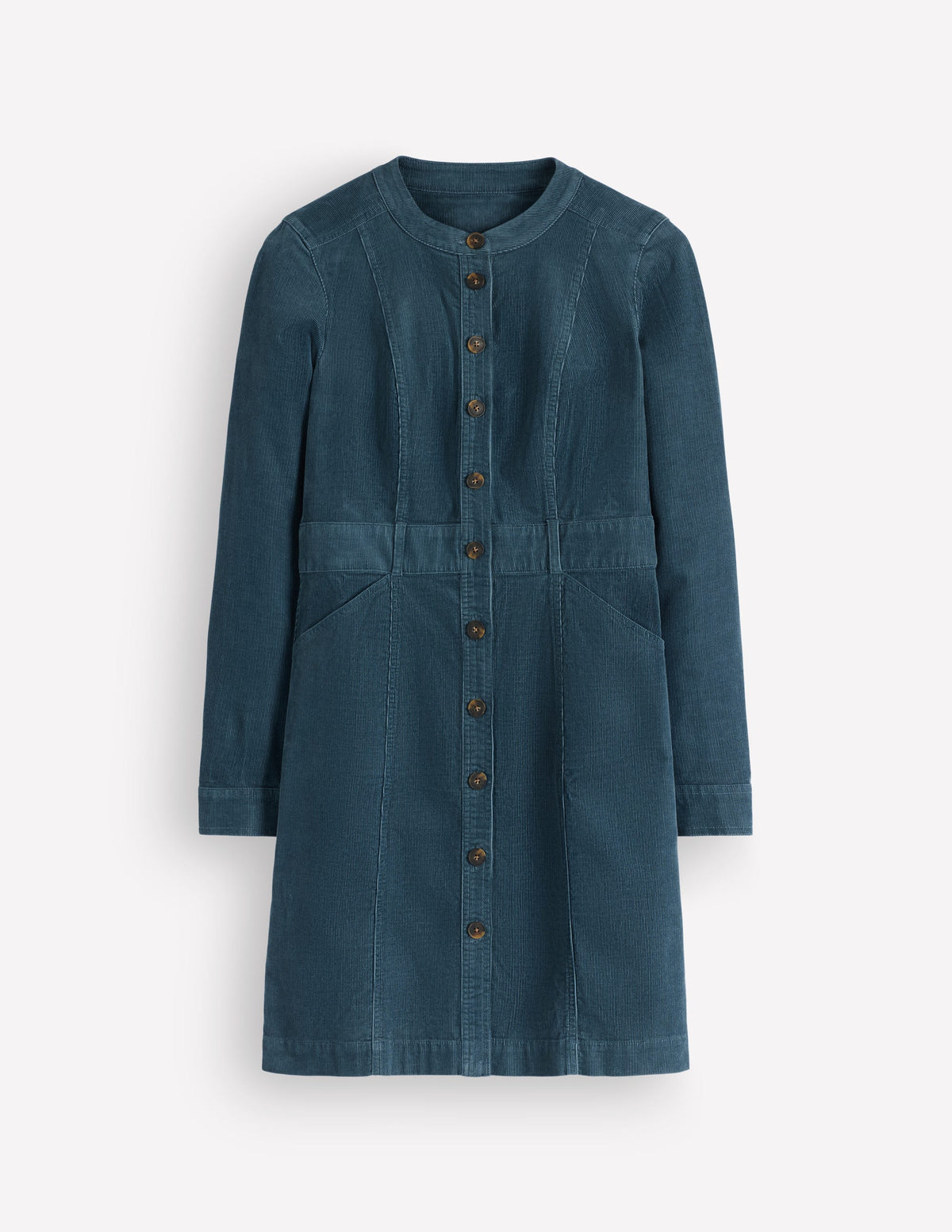 Zara Cord Short Dress-Storm Blue-5