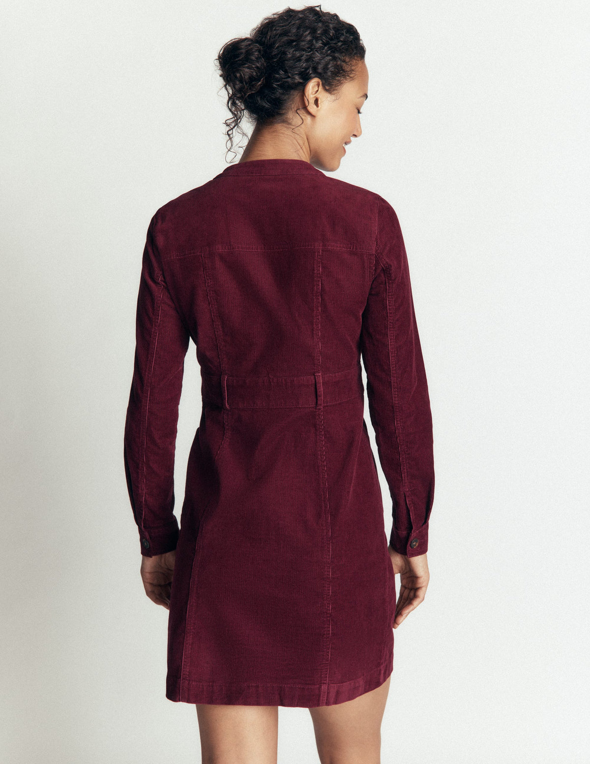 Zara Cord Short Dress-Deep Wisteria-3