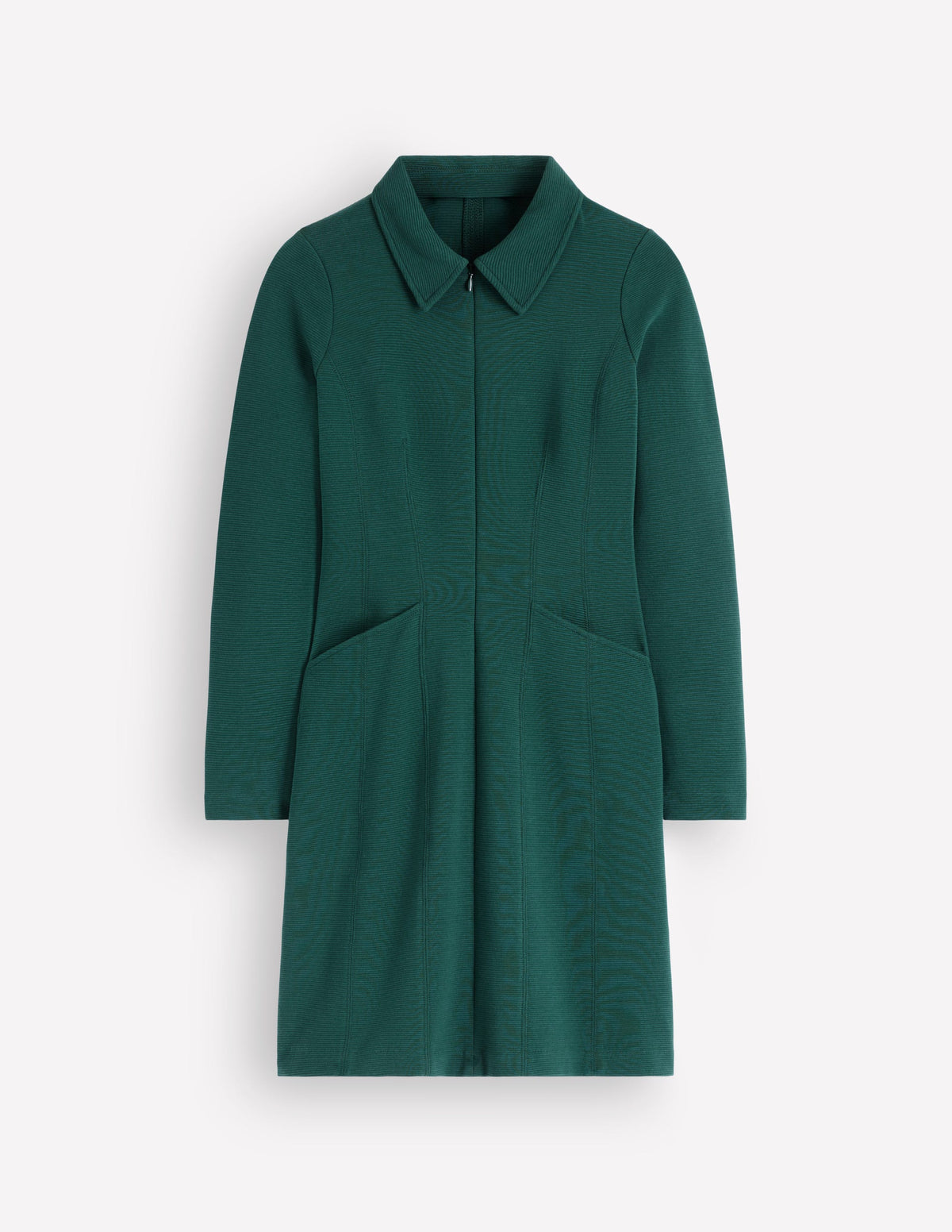 Nia Ottoman Long Sleeve Dress-Malachite green-6