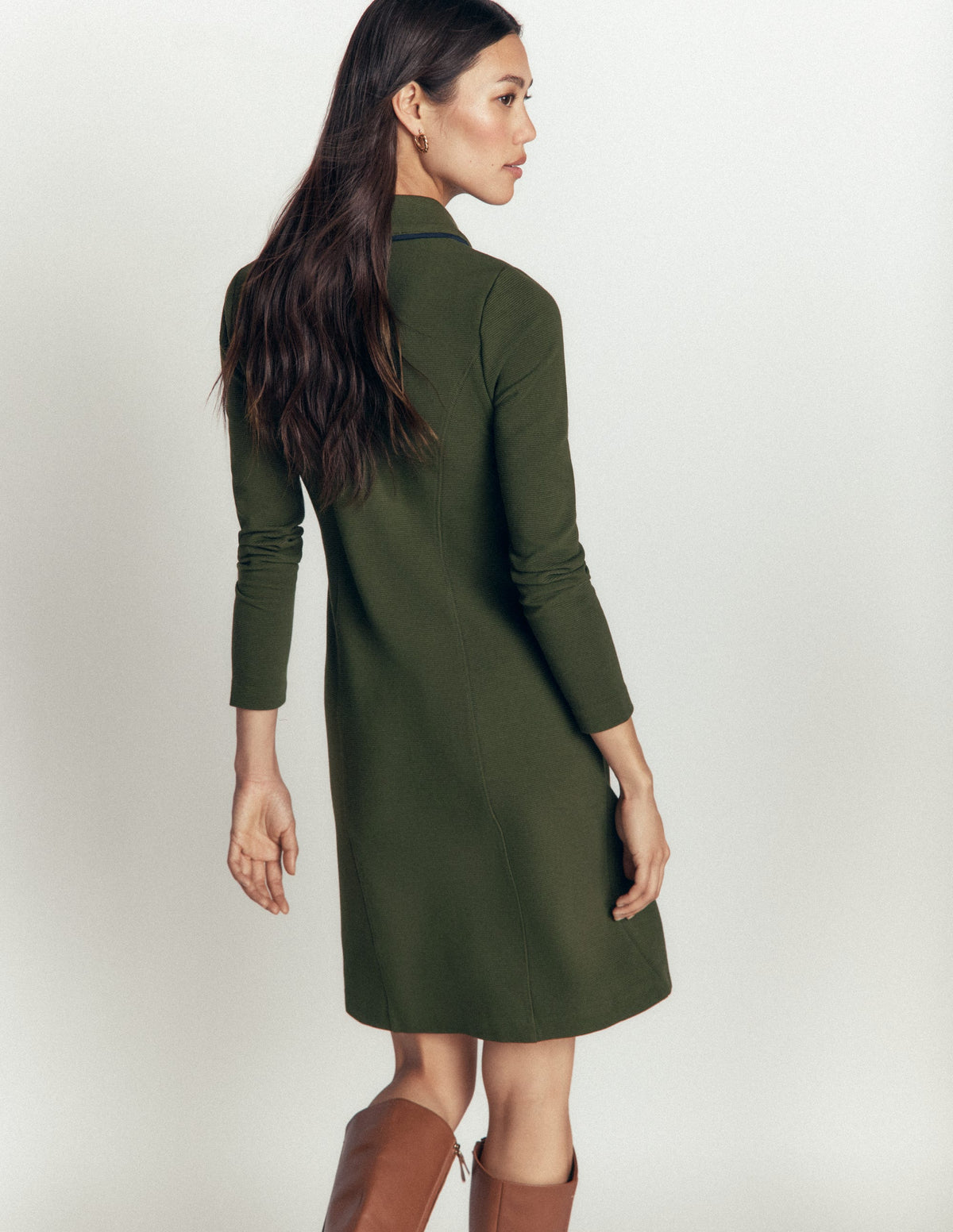 Catrin Shift Ottoman Dress-Forest Glade - Image 3