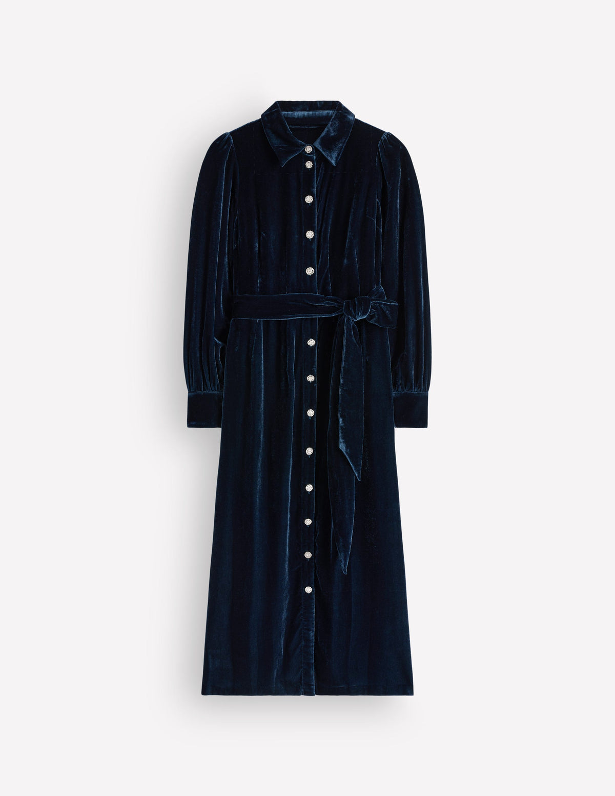 Maeve Velvet Shirt Dress-Teal Ocean-7
