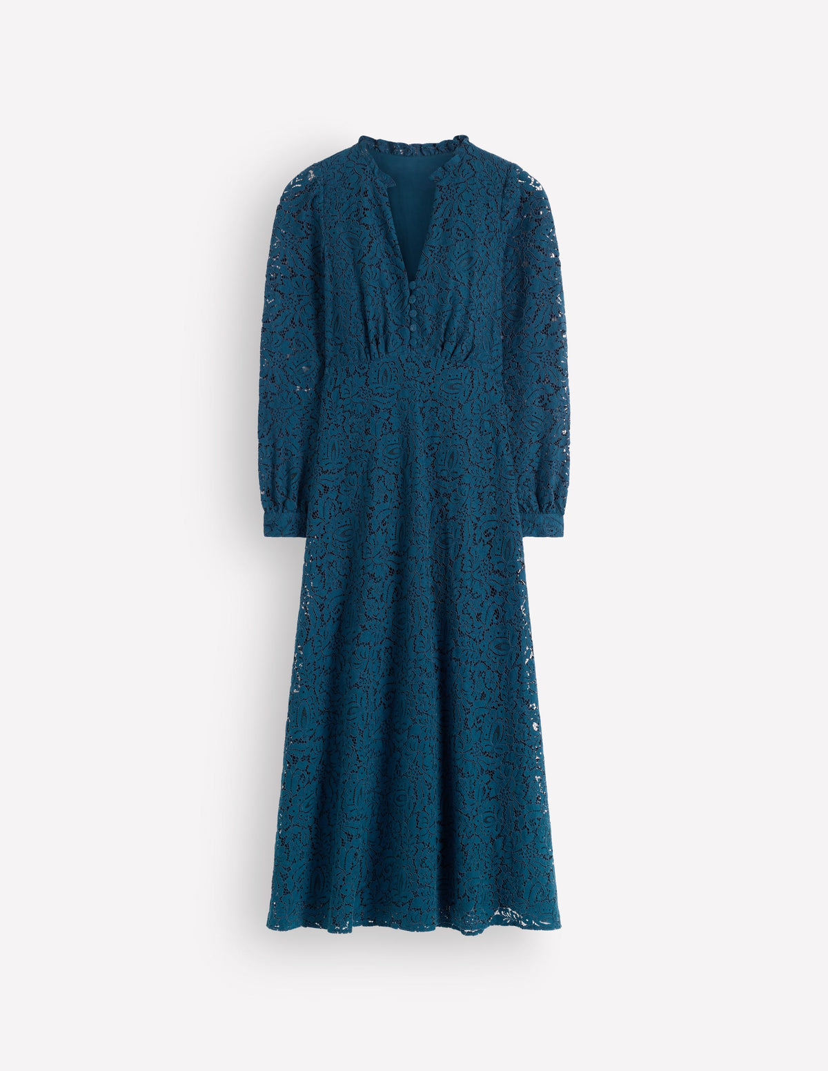 Cassie Lace Tea Dress-Deep Aurora Blue - Image 5
