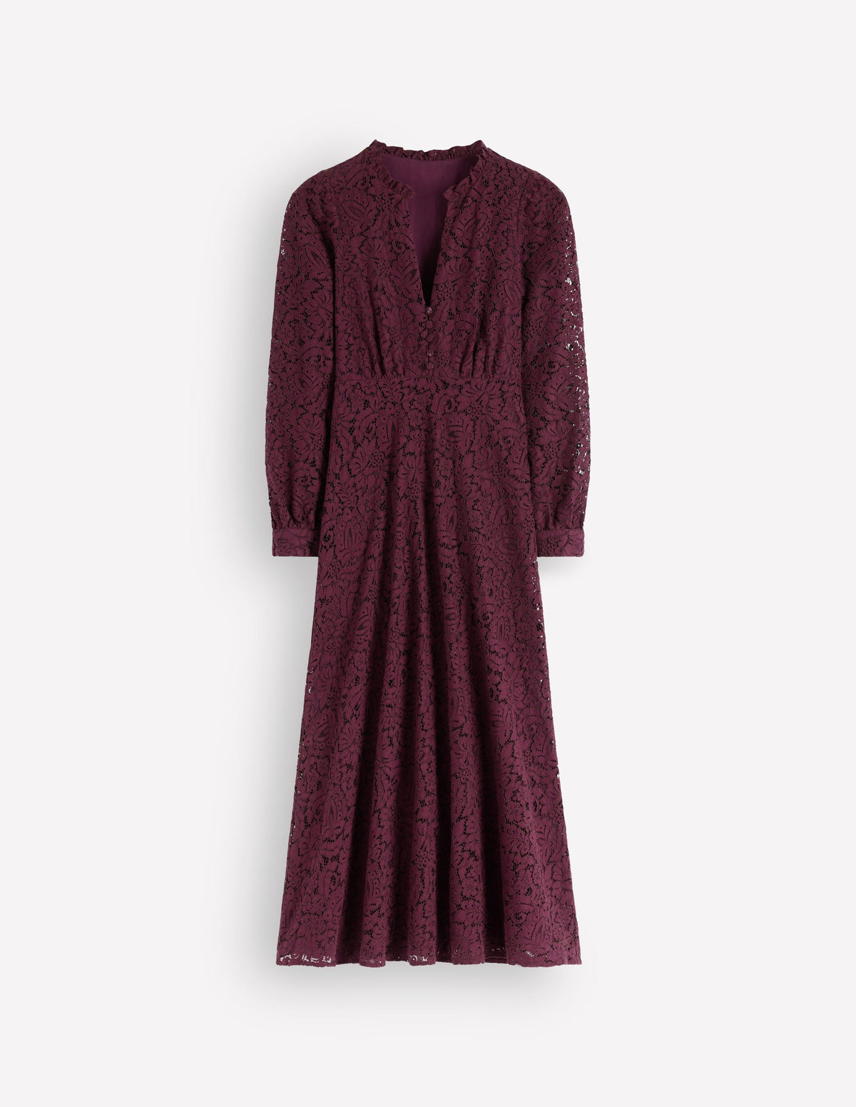 Cassie Lace Tea Dress-Dark Cherry-7