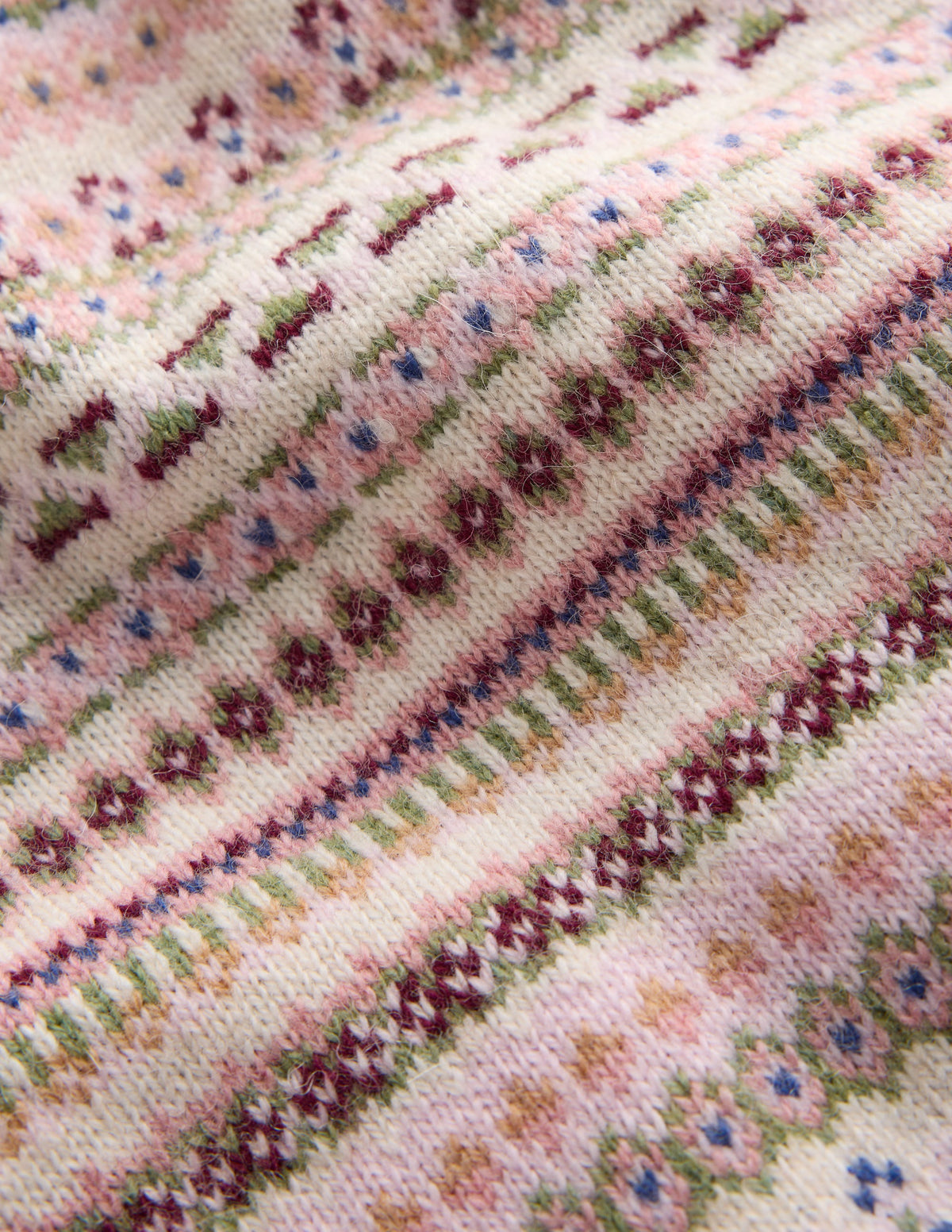 Edie Fair Isle Jumper-Pink all over fair isle - Image 8