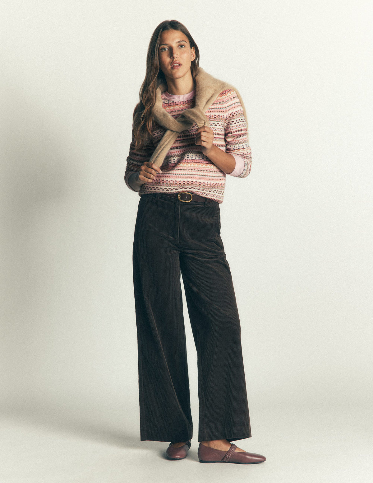 Edie Fair Isle Jumper-Pink all over fair isle-5