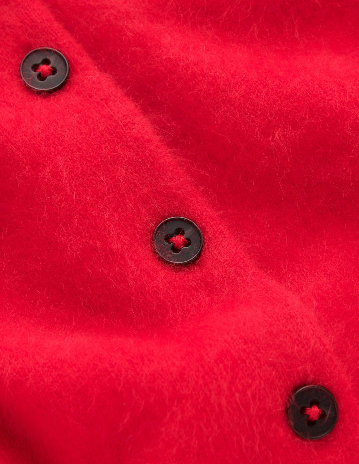Kat Brushed Cashmere Cardigan-Poppy Red - Image 6