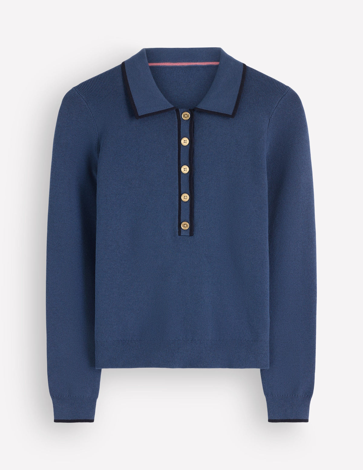 Liz Henley Jumper-Soft Indigo - Image 5