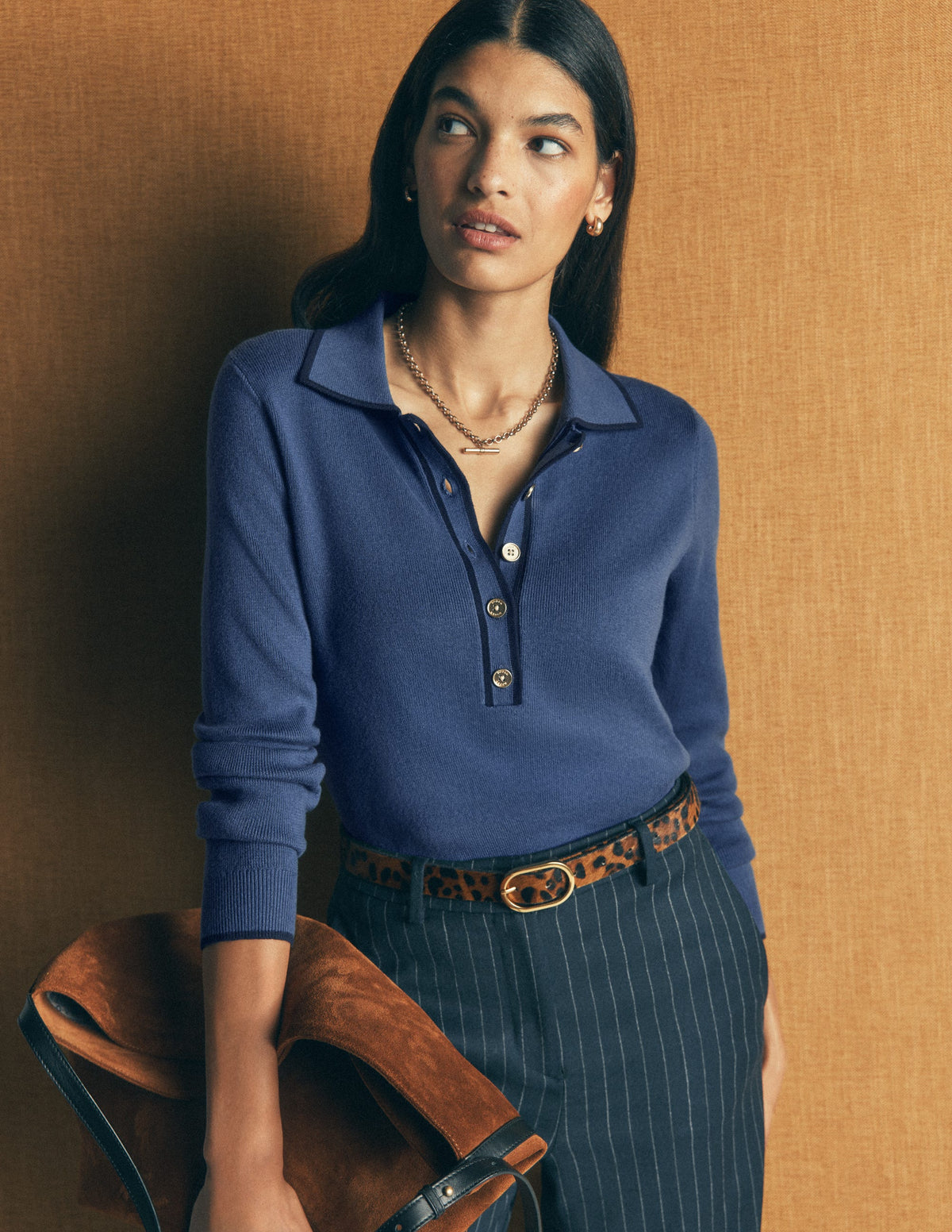 Liz Henley Jumper-Soft Indigo-1