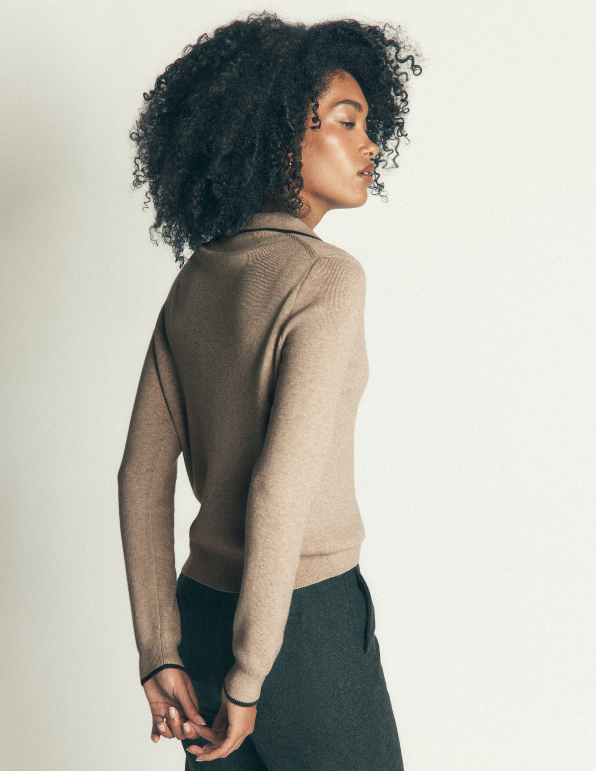 Liz Henley Jumper-Chinchilla Melange - Image 3