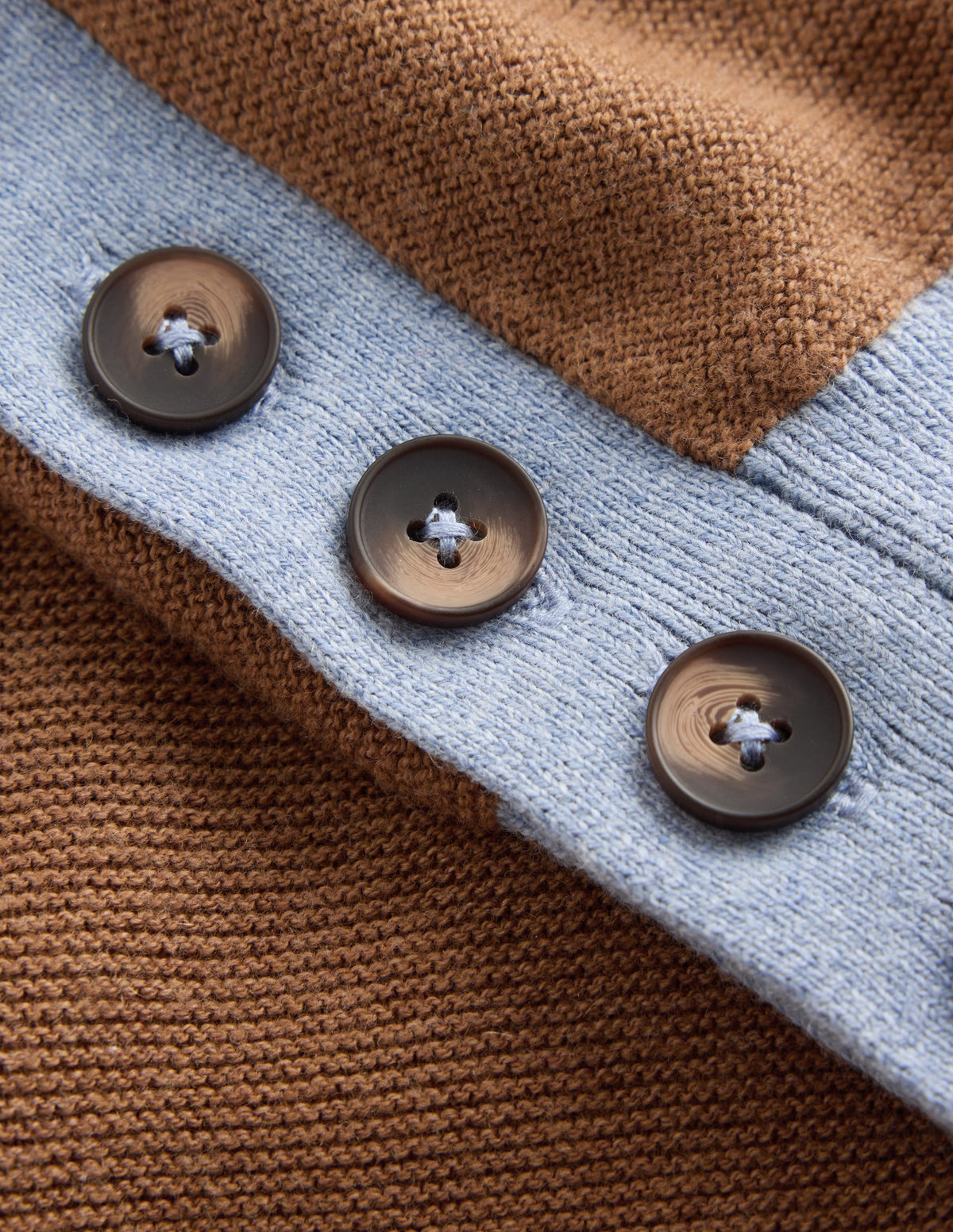Grace Colour Block Jumper-Camel, Blue-6