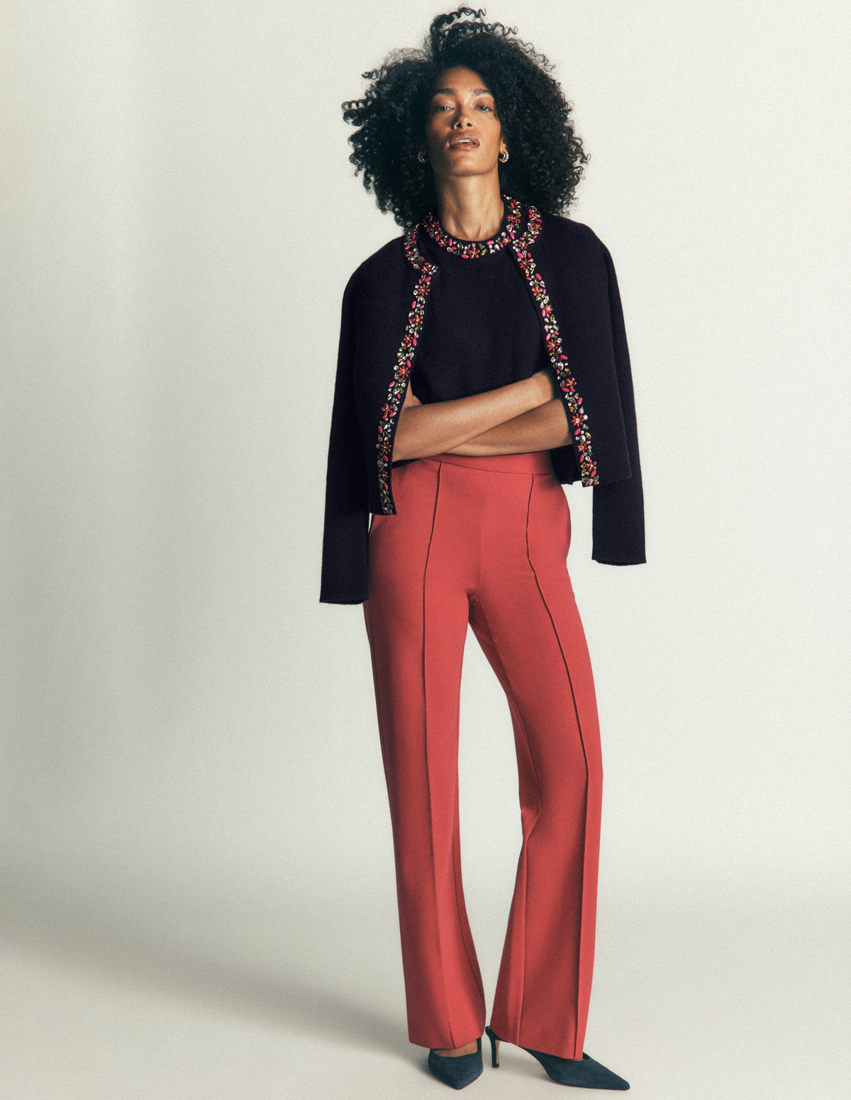 Embellished T-Shirt-Navy - Image 6