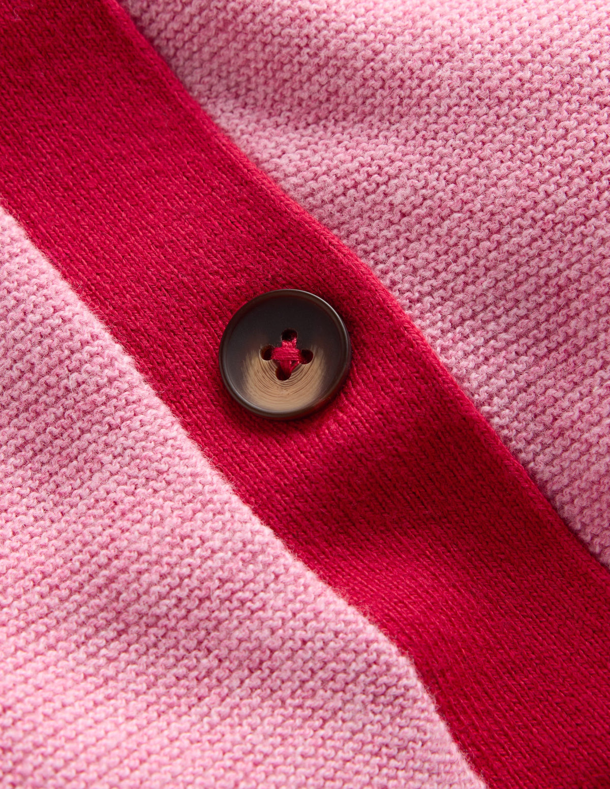 Grace Colour Block Cardigan-Peony Pink, Red - Image 6