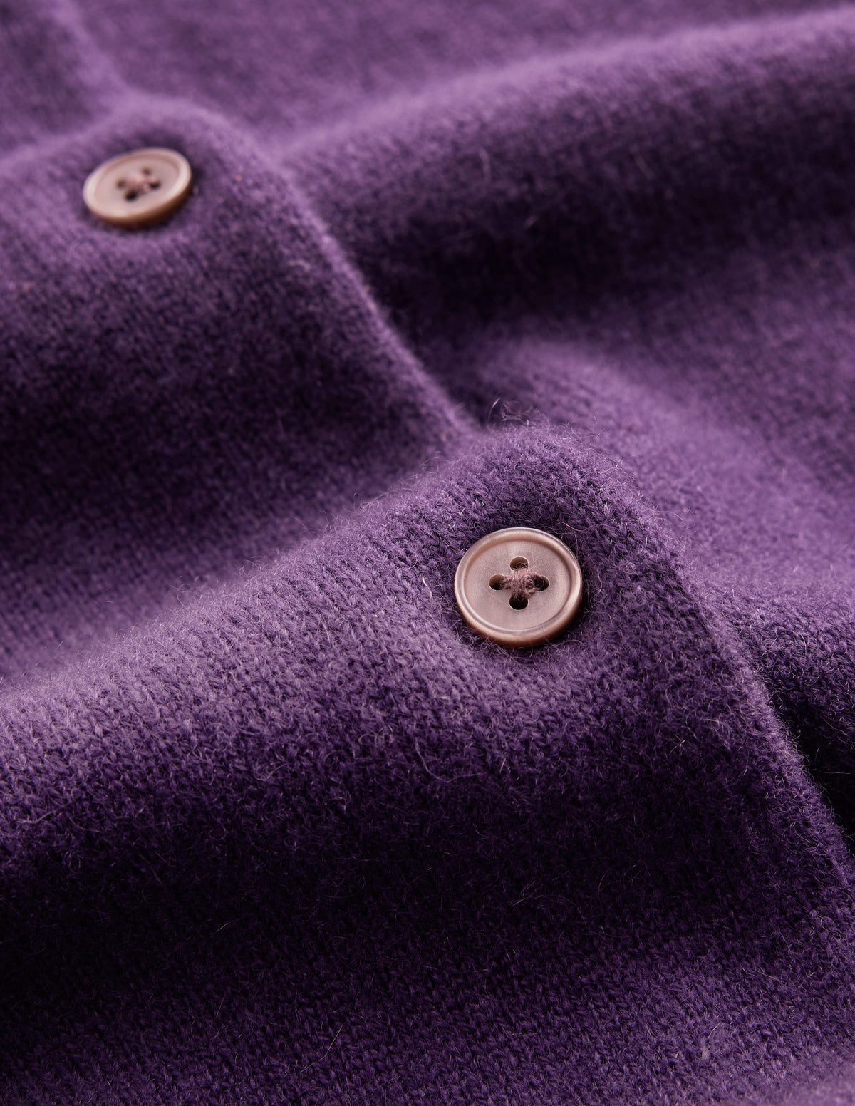 Elsie Cashmere Crew Cardigan-Deep Grape - Image 6